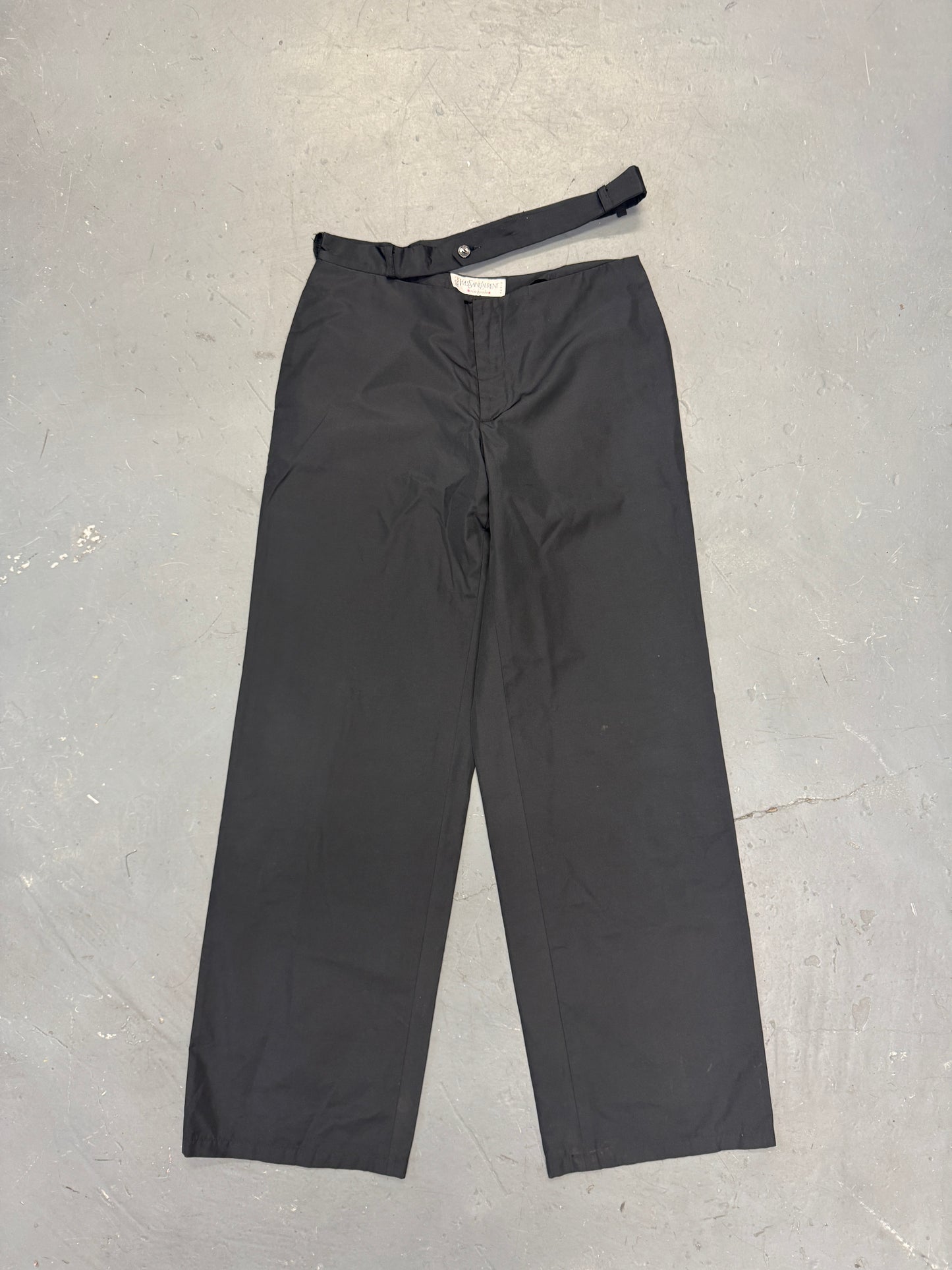 YSL Rive Gauche - AW00 Hedi Slimane Split Waistband Wide Trouser