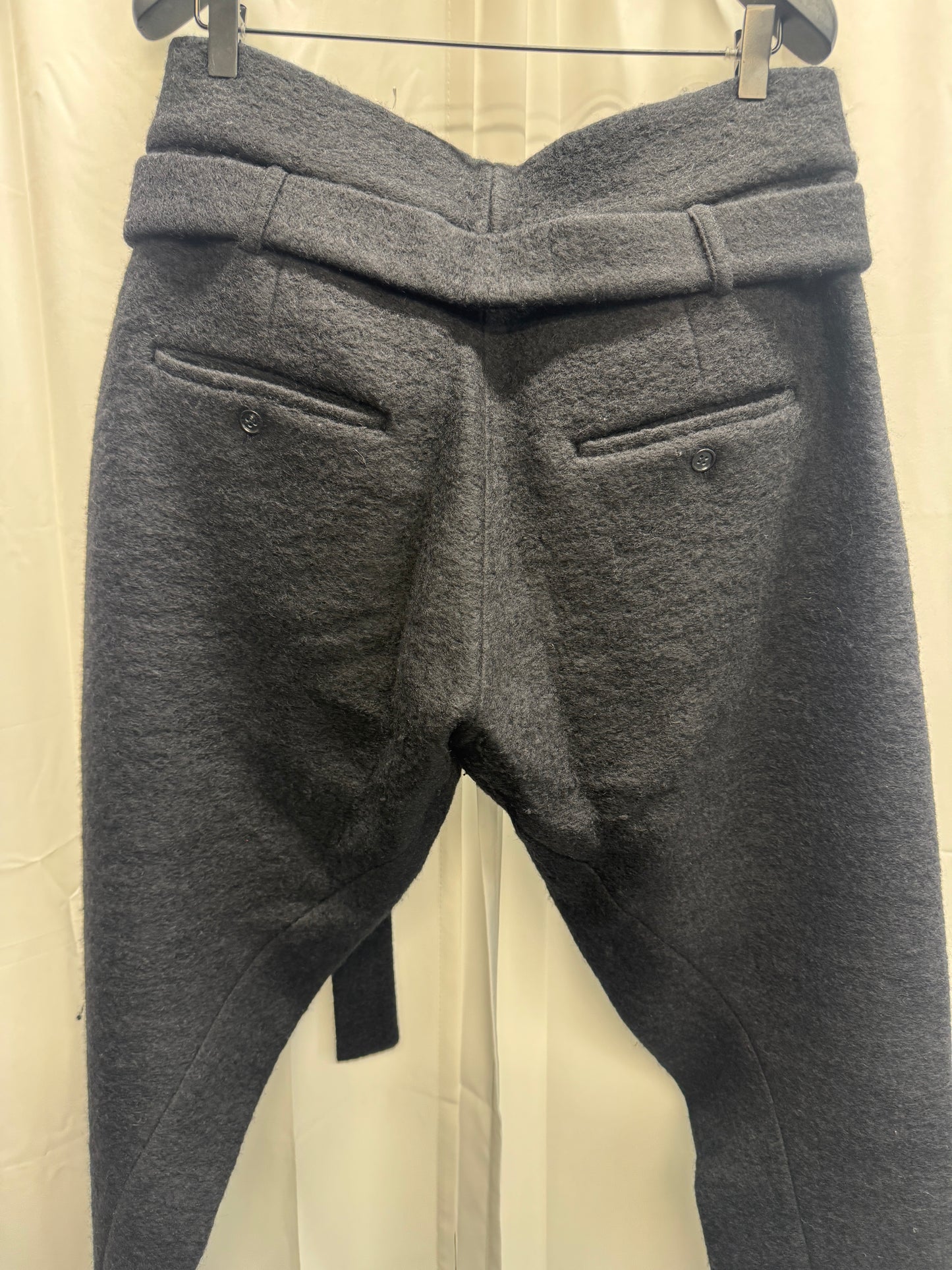 Cedric Jacquemyn hraun felt wool faun trouser