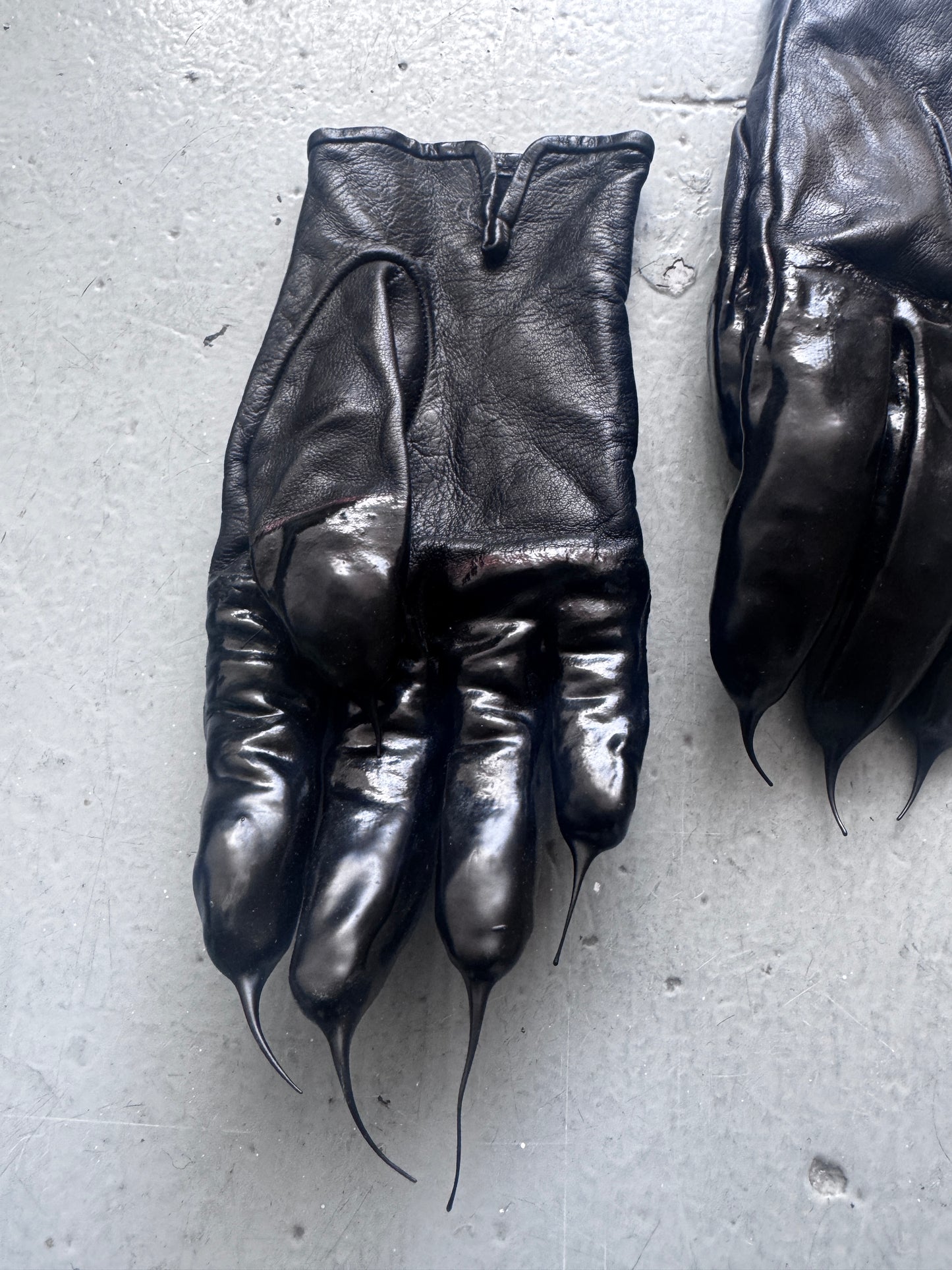 carol christian poell drip finger gloves