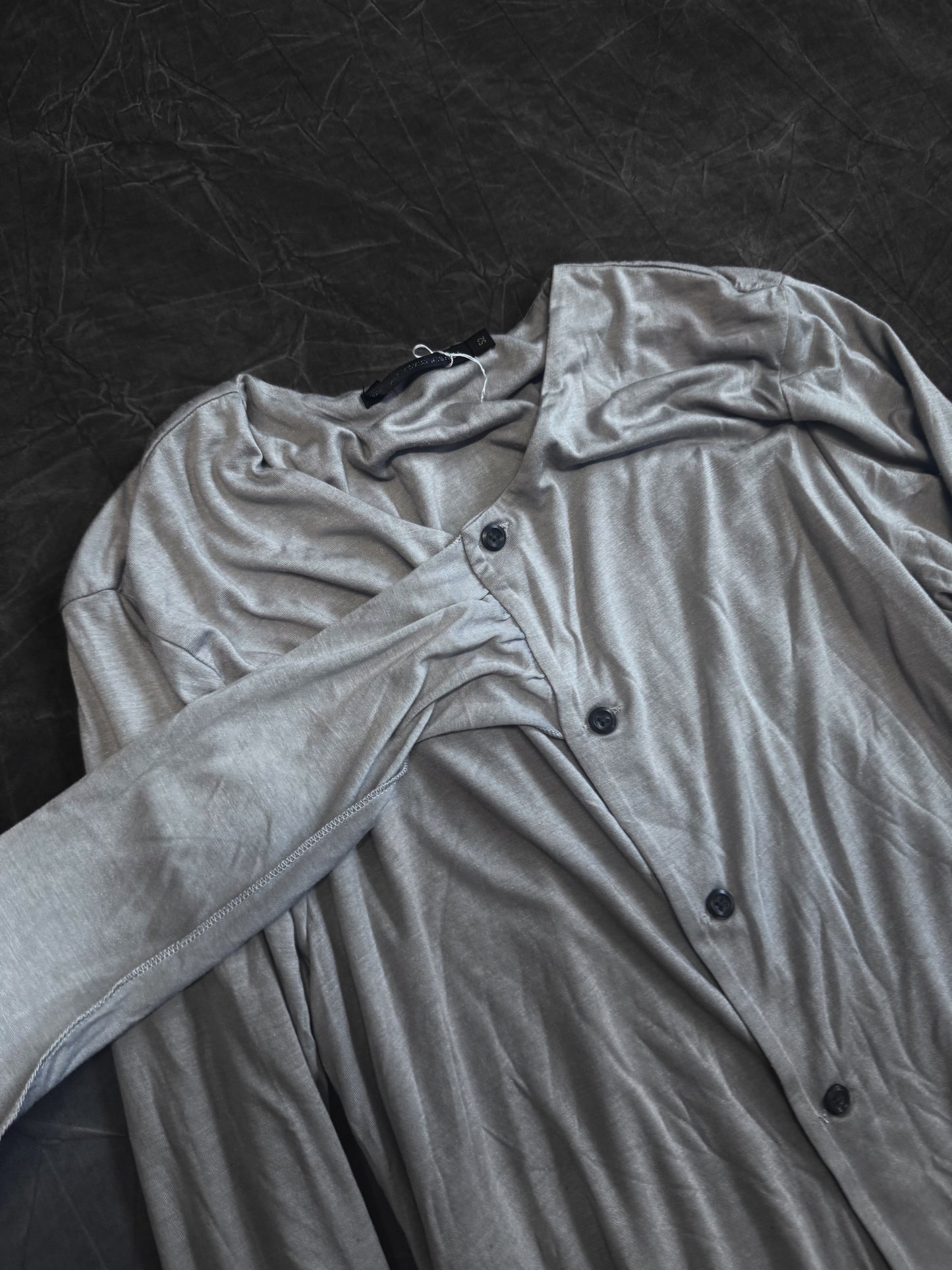 Yukio Mishiba Draped Scarf Button Up