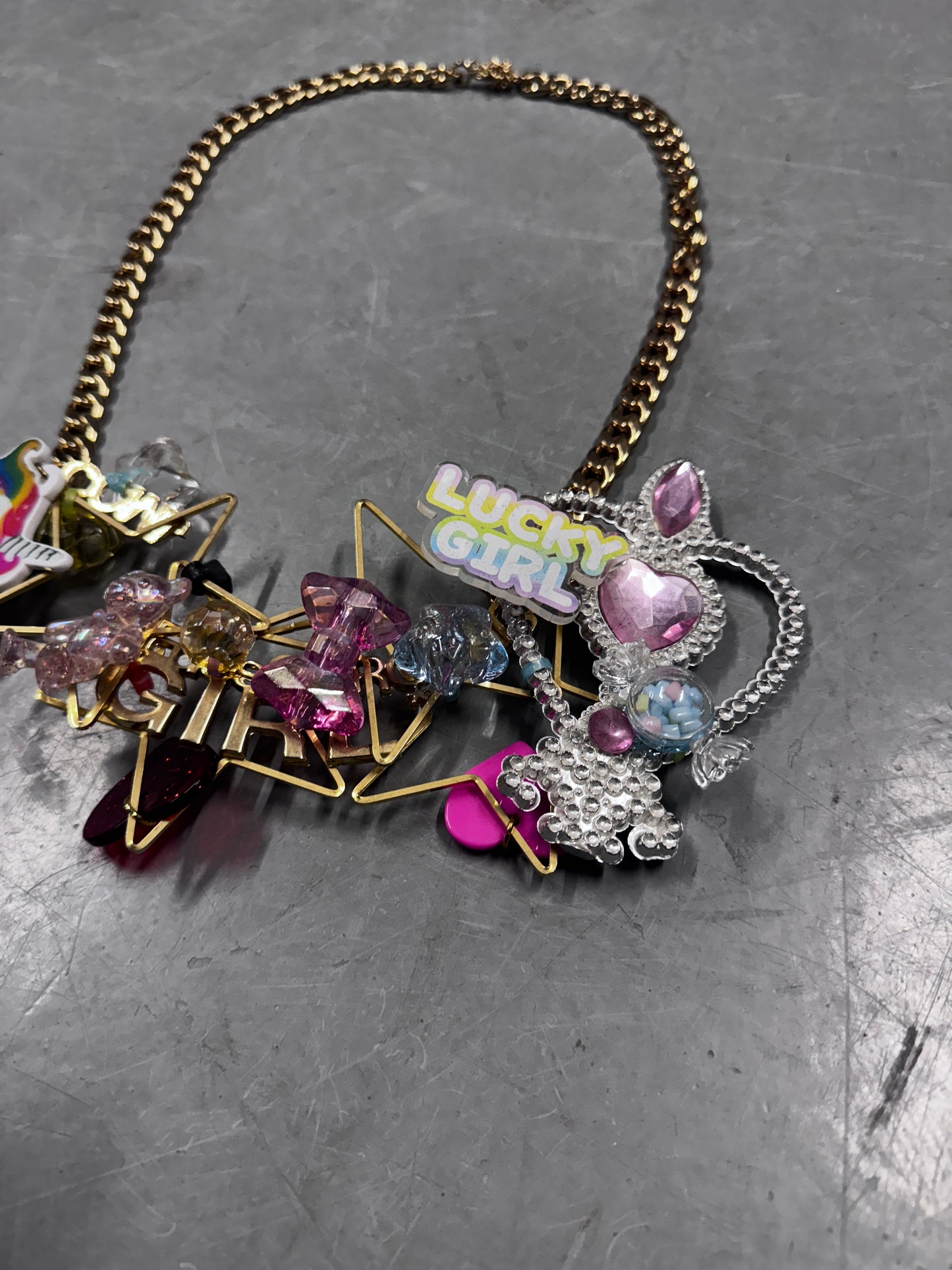 Comme Des Garcons Lucky Girl Jewel Necklace