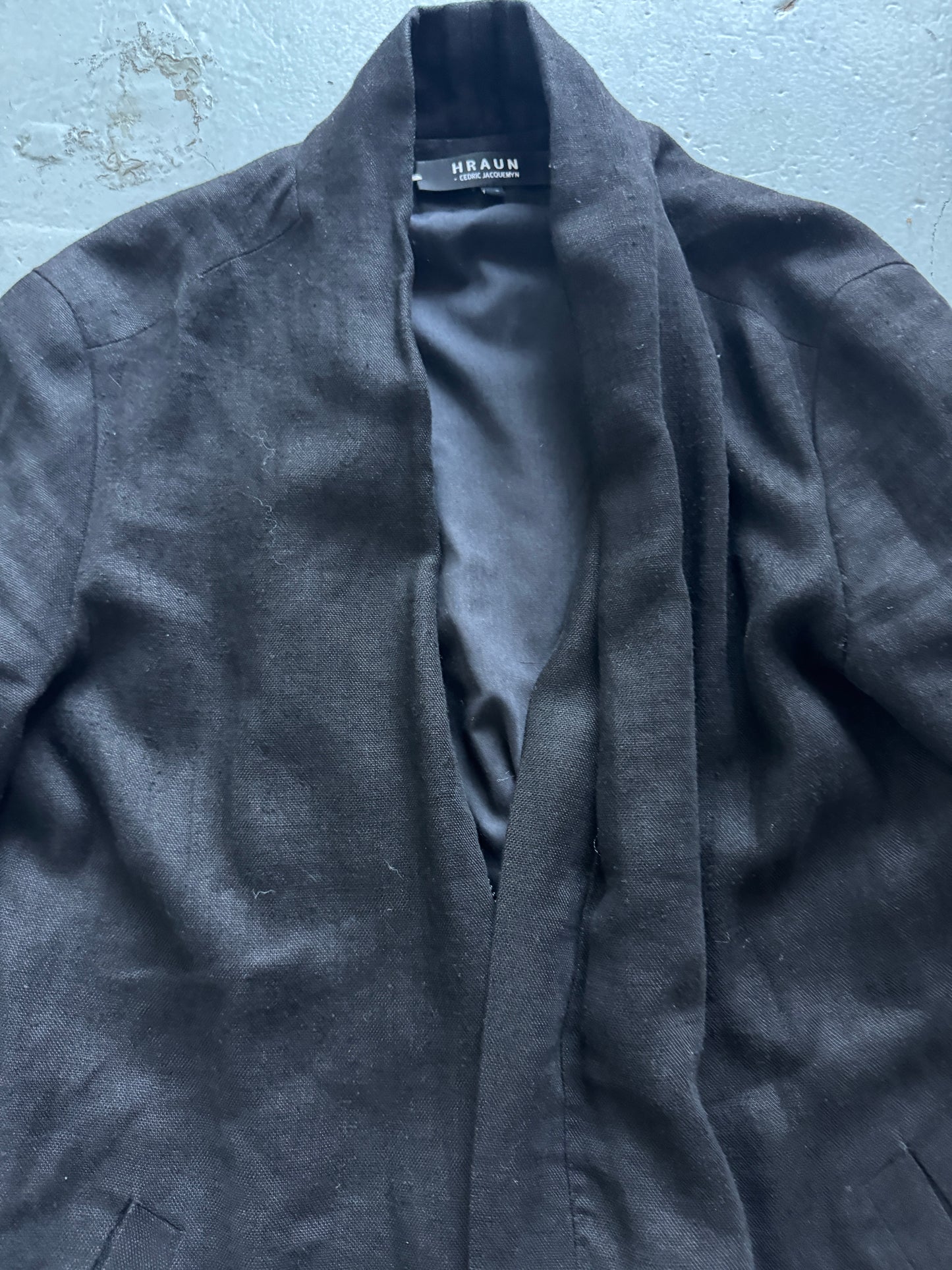 hraun cedric jacquemyn knit layer jacket