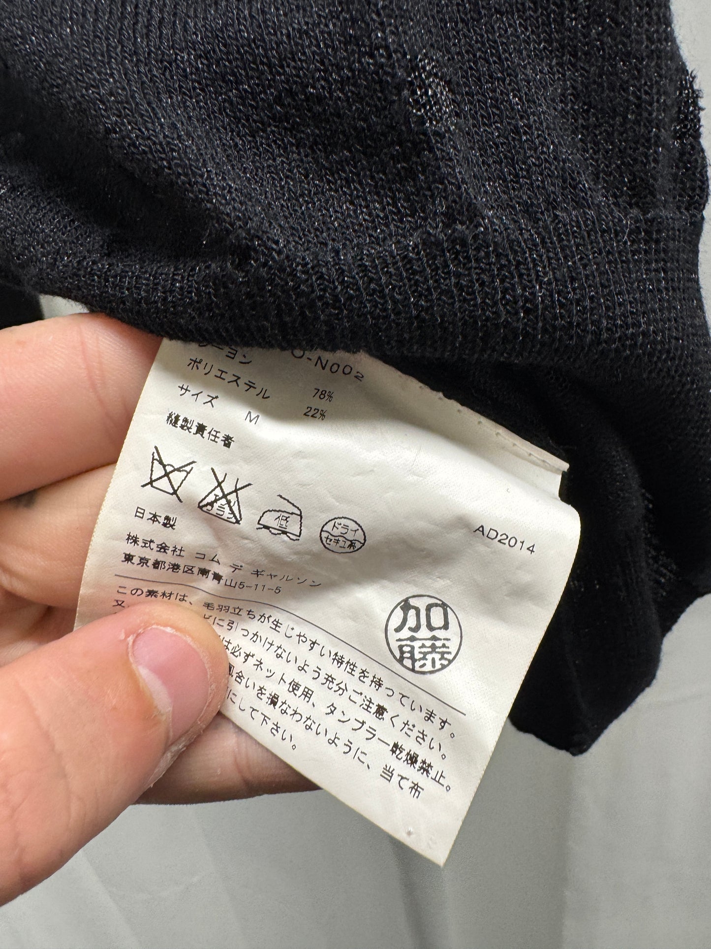 noir kei ninomiya spot patch knit