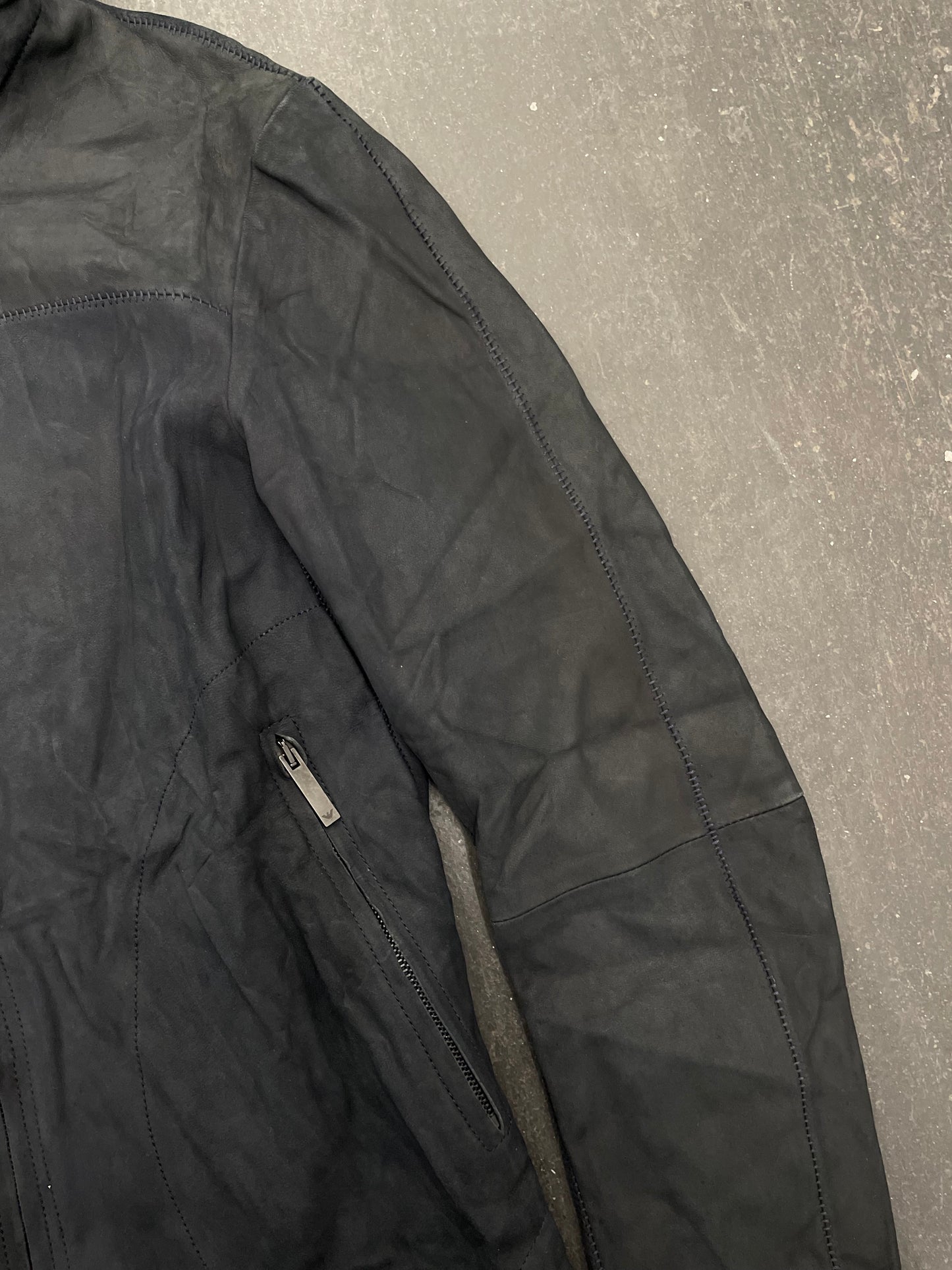 Emporio Armani Overlock Leather Jacket