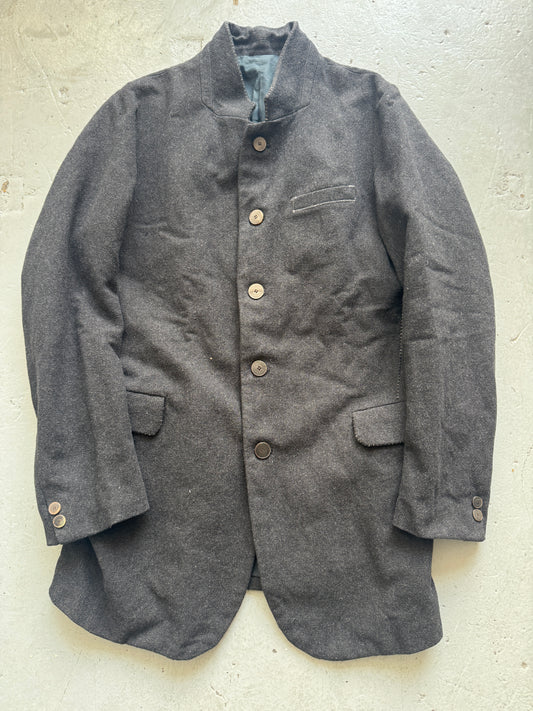 nicolo ceschi berrini scar stitch blazer mid length