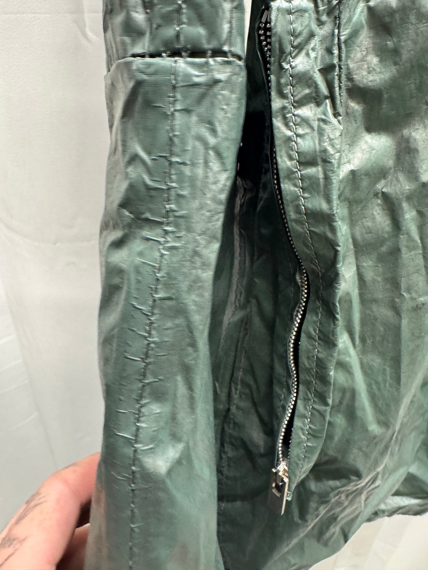 Carol Christian Poell /12 Mottled Green Chainseam Gloved NAS Parka