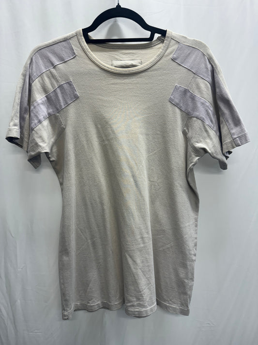 beauty:beast shoulder stripe fur tab top
