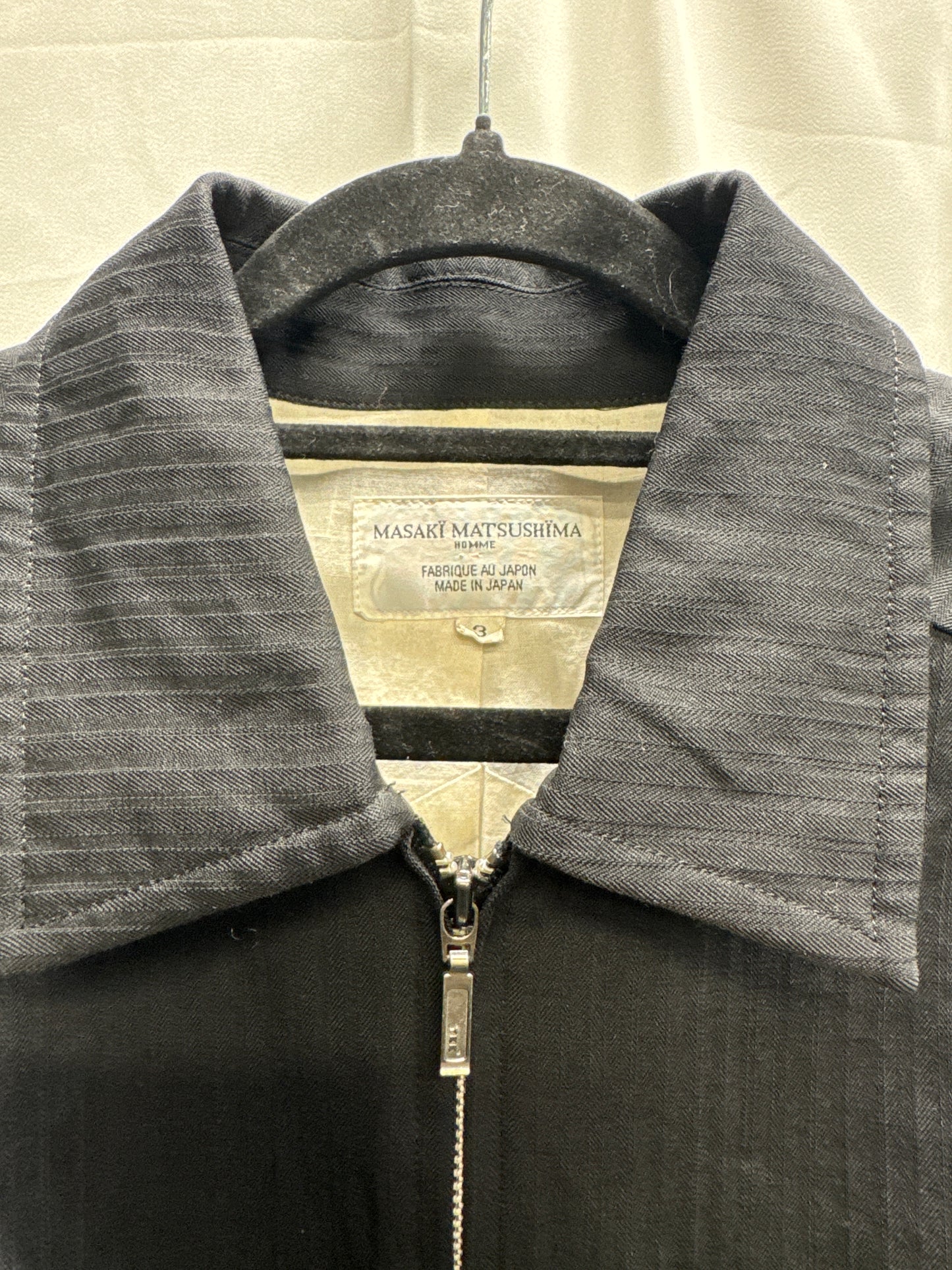 masaki matsushima spliced pattern 3/4 coat