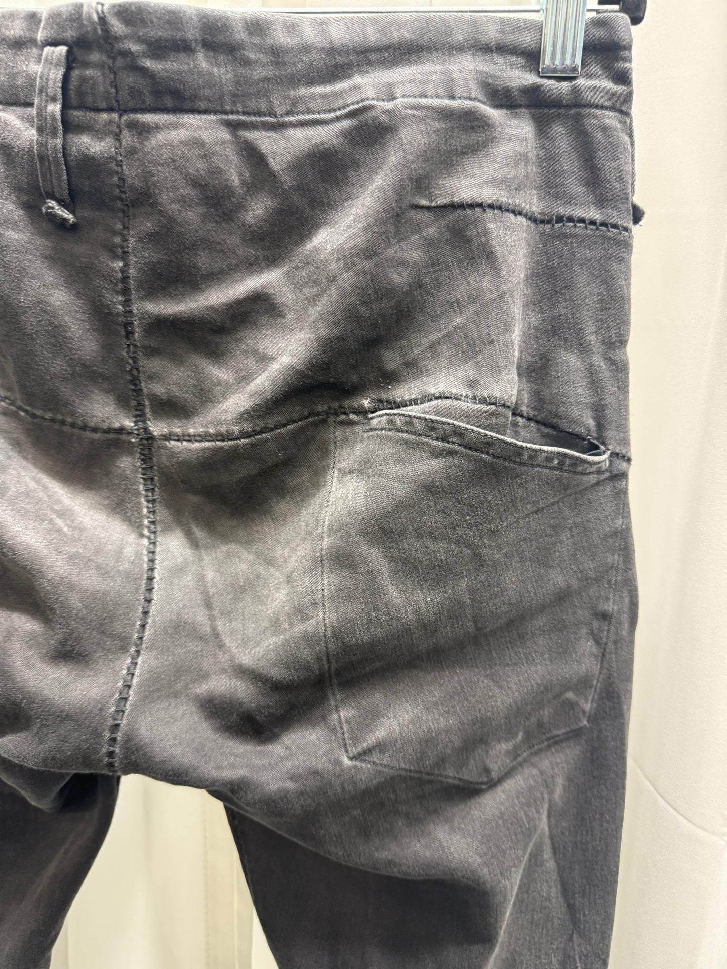 Zam Barrett Stretch Denim Overlocked Extended Leg Jeans