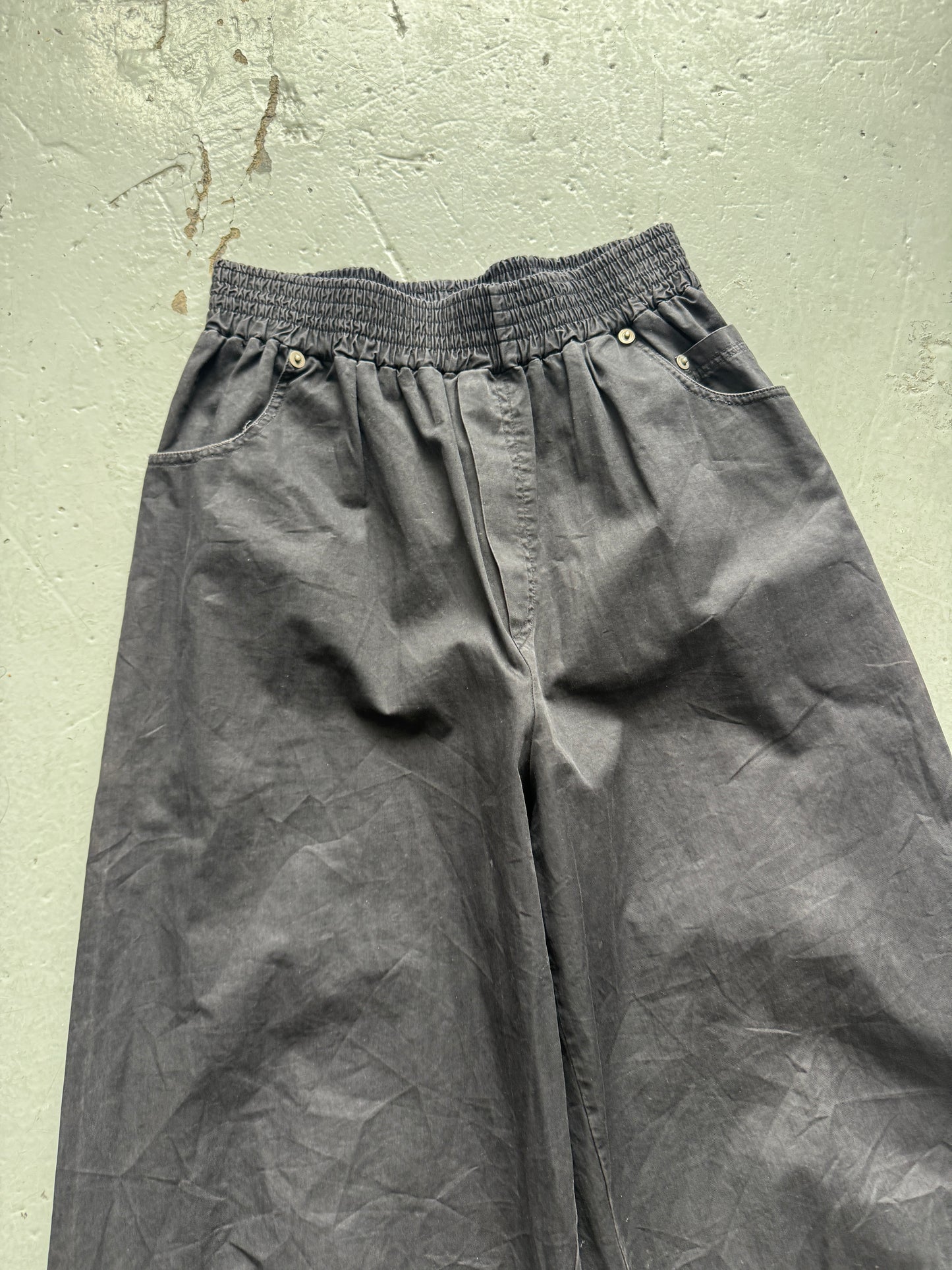 raf simons ss03 consumed metal detail wide pant