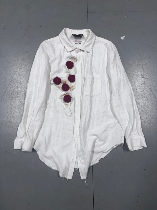 Ditto Catch Raw Linen Patched Shirt