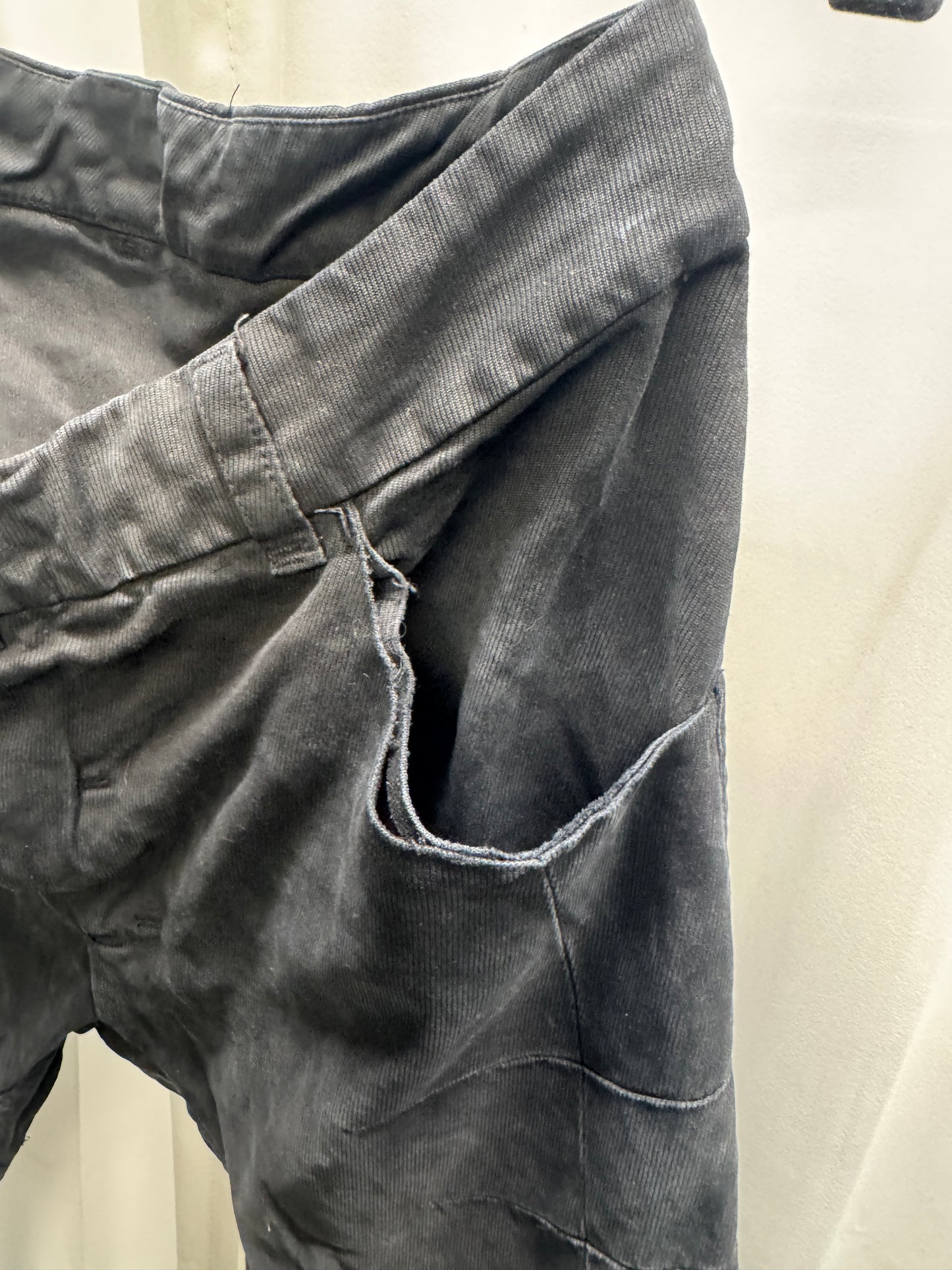 Boris Bidjan Saberi P-13 Cut Black Denim