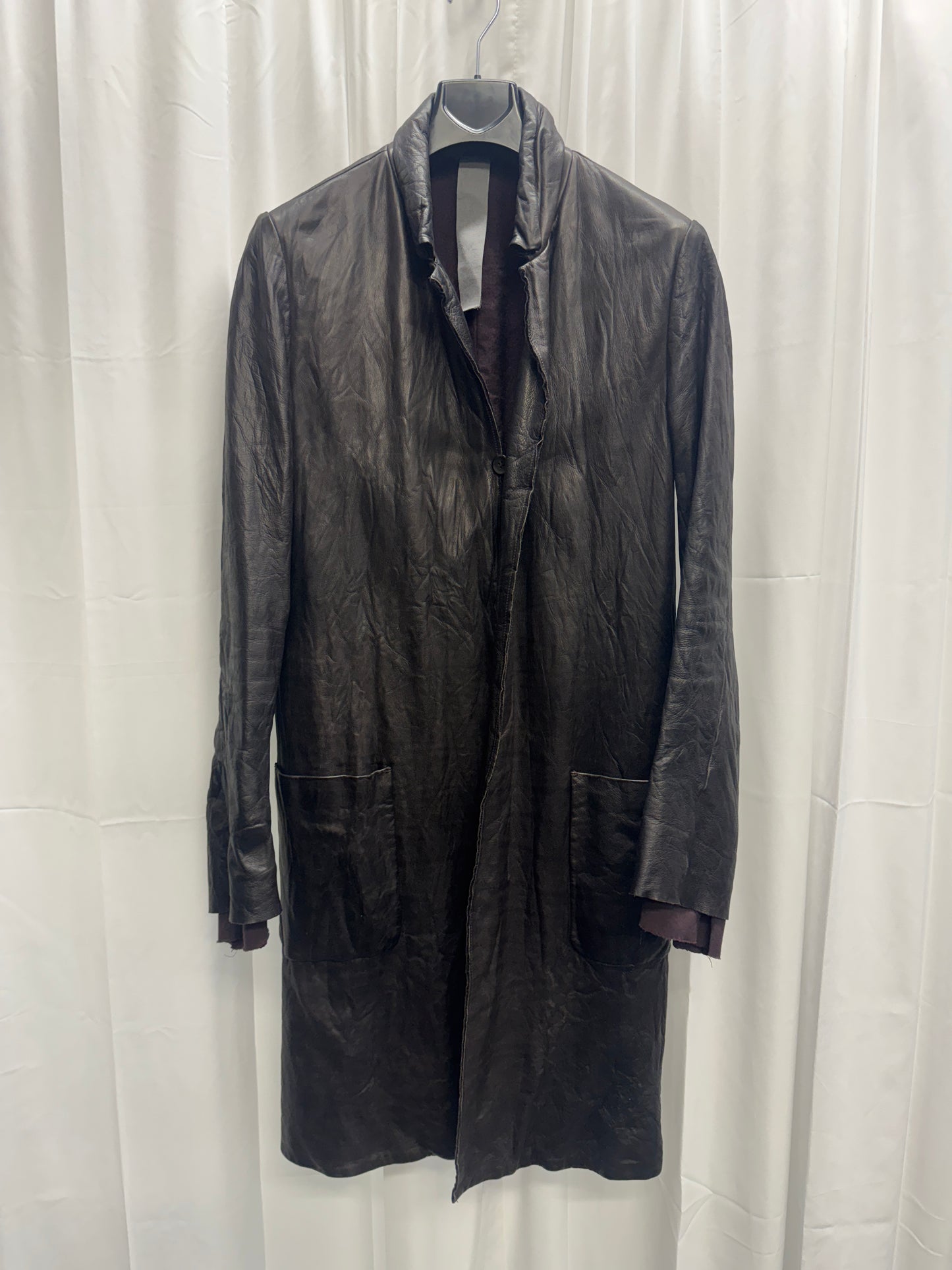 Carpe Diem c.2005 Chocolate Leather Coat