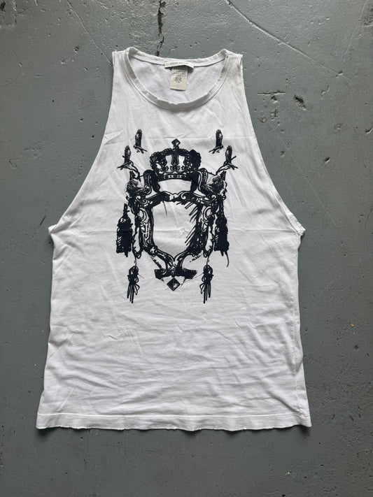 balmain crest tank top