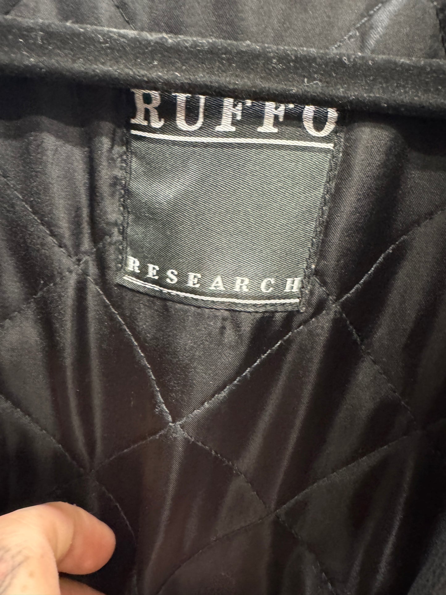 Raf Simons for Ruffo Research — AW/SS 1999 Leather Overcoat