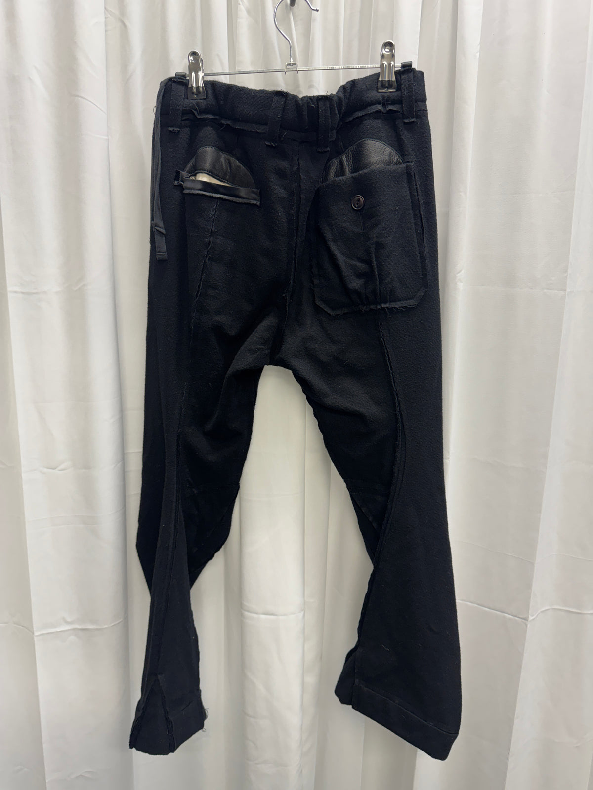 Takahiro Miyashita The Soloist AW15 Wool + Leather Articulated 3D Twist Trouser
