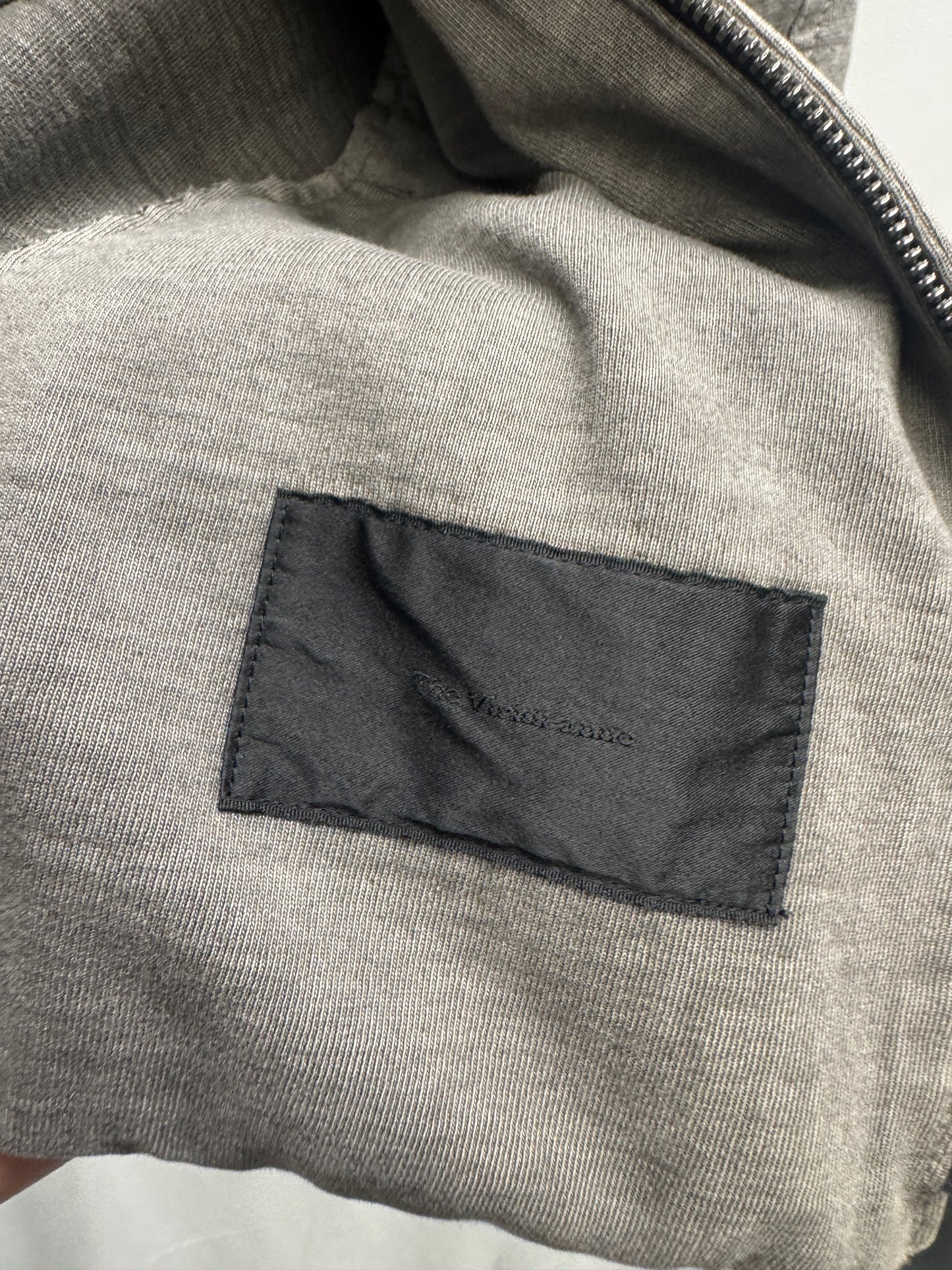 the viridi anne anatomical seam leather detail raw jacket