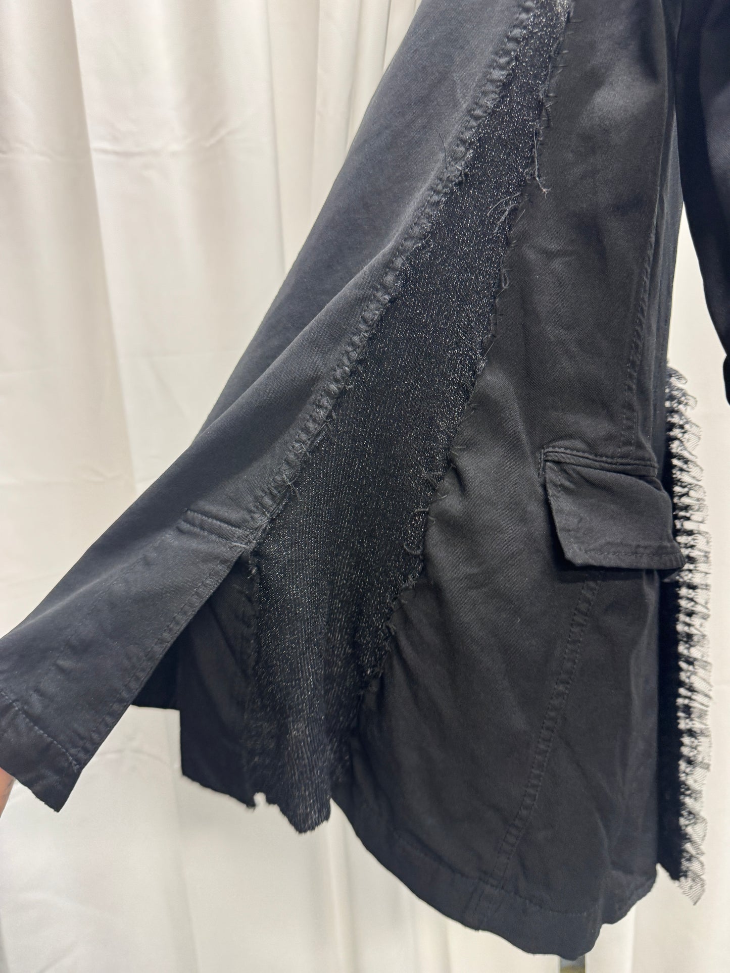 Comme Des Garcons Homme Plus AW10 Protection Boiled Poly Frilled Blazer