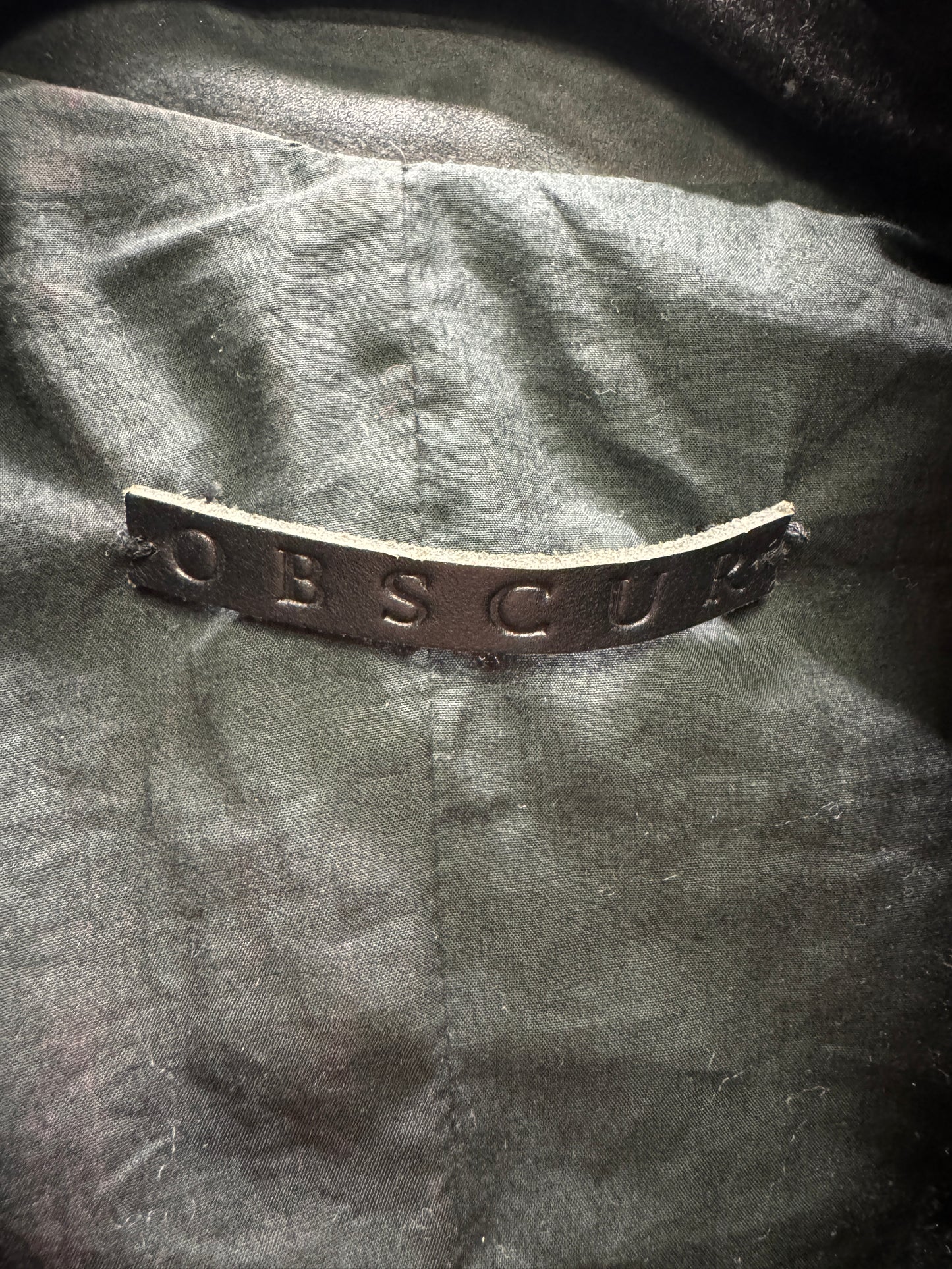 Obscur AW12 Sculpted Leather Point Jacket