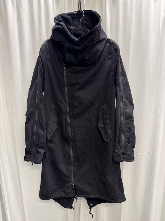 Nude: Masahiko Maruyama Deconstructed Cotton Modular Zip Wired Parka