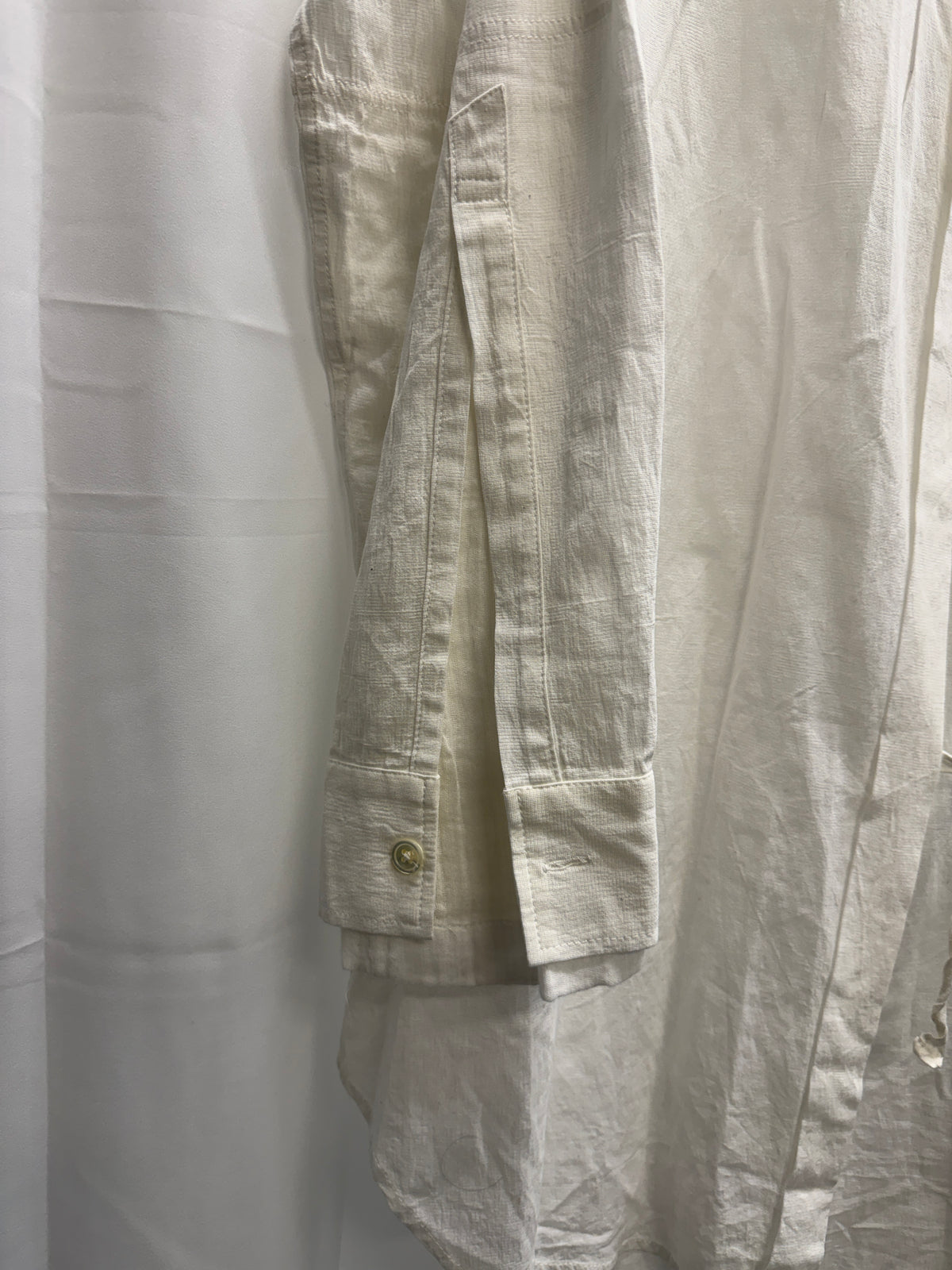 Ann Demeulemeester Sample Double-Layer Sleeve Asymmetric Shirt (M)