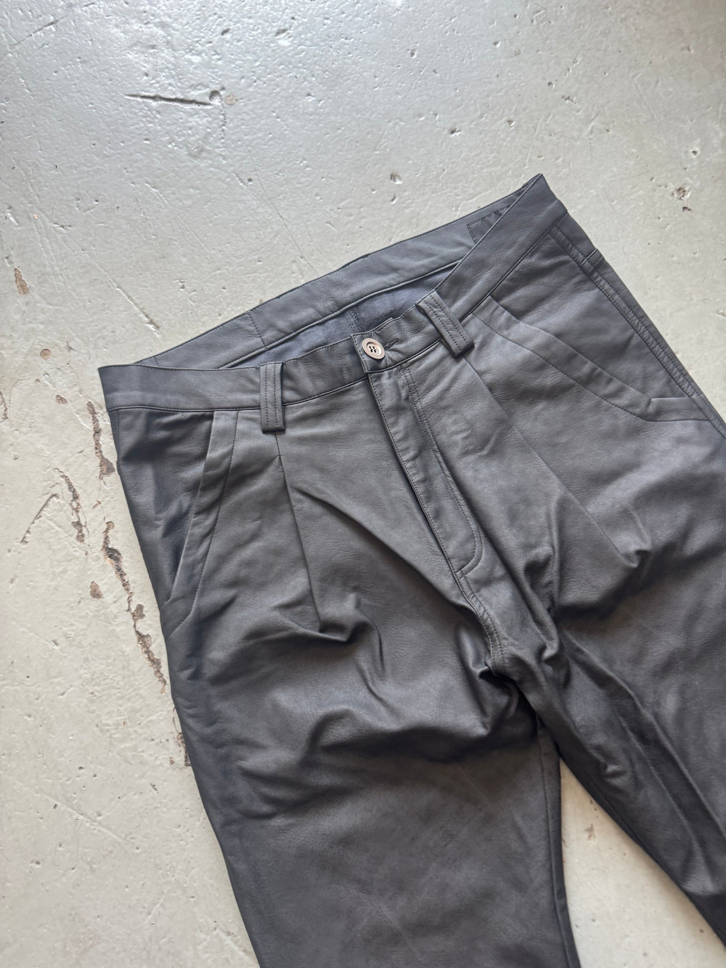 af artefact leather flare trouser 32