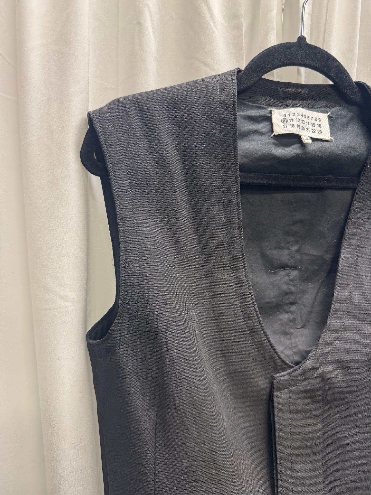 Maison Margiela SS16 Line 10 Extended-Shoulder Tailored Vest