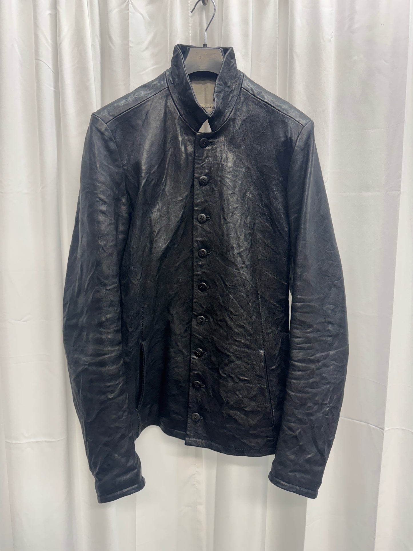 Poeme Bohemien AW12 Leather Victorian Buttoned Jacket