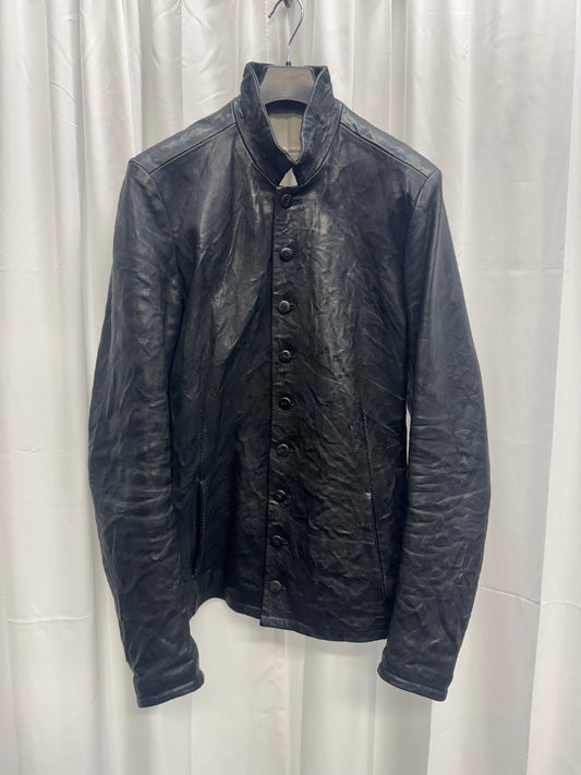 Poeme Bohemien AW12 Leather Victorian Buttoned Jacket
