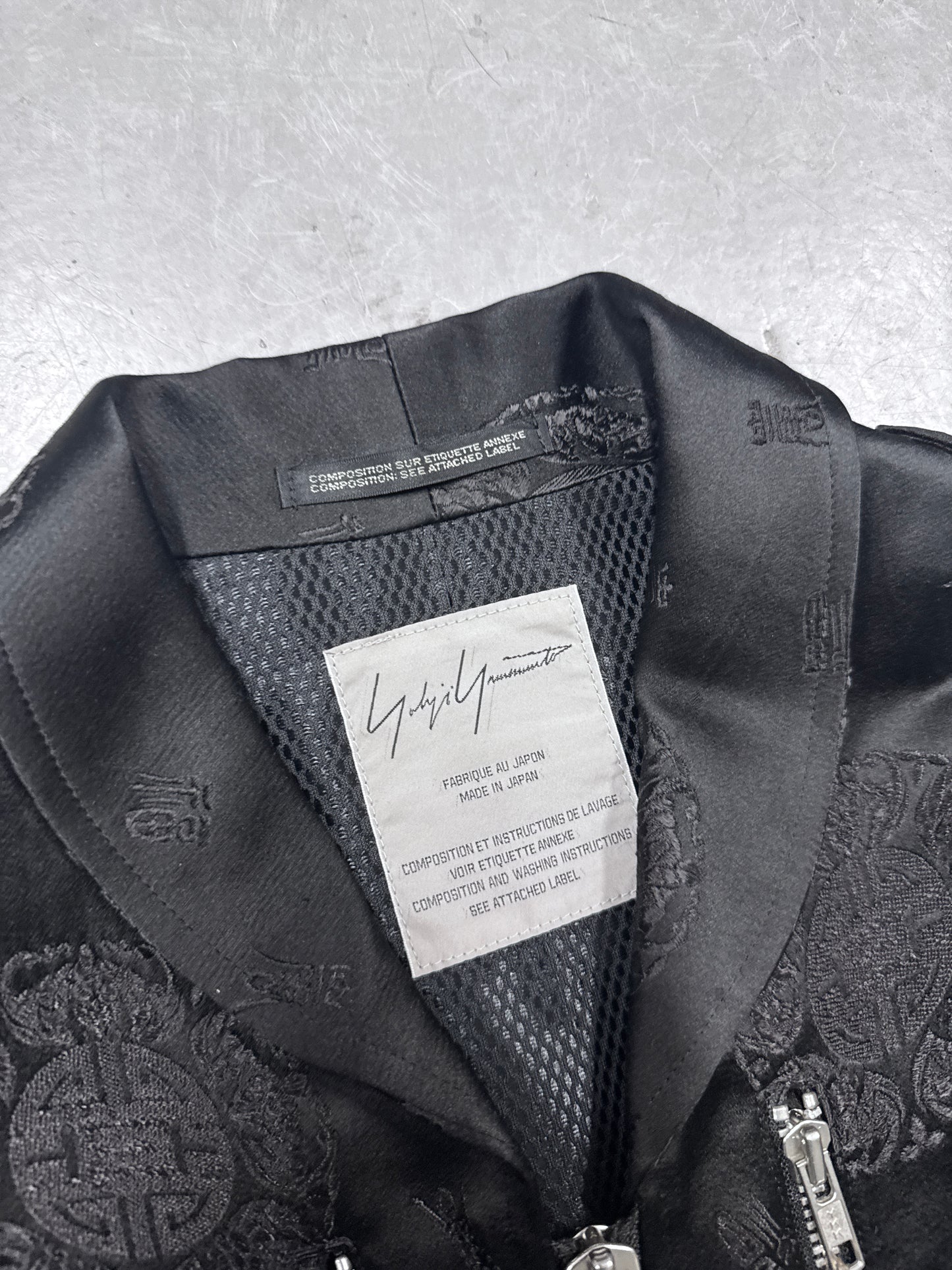 Yohji Yamamoto Cropped Chain Bomber