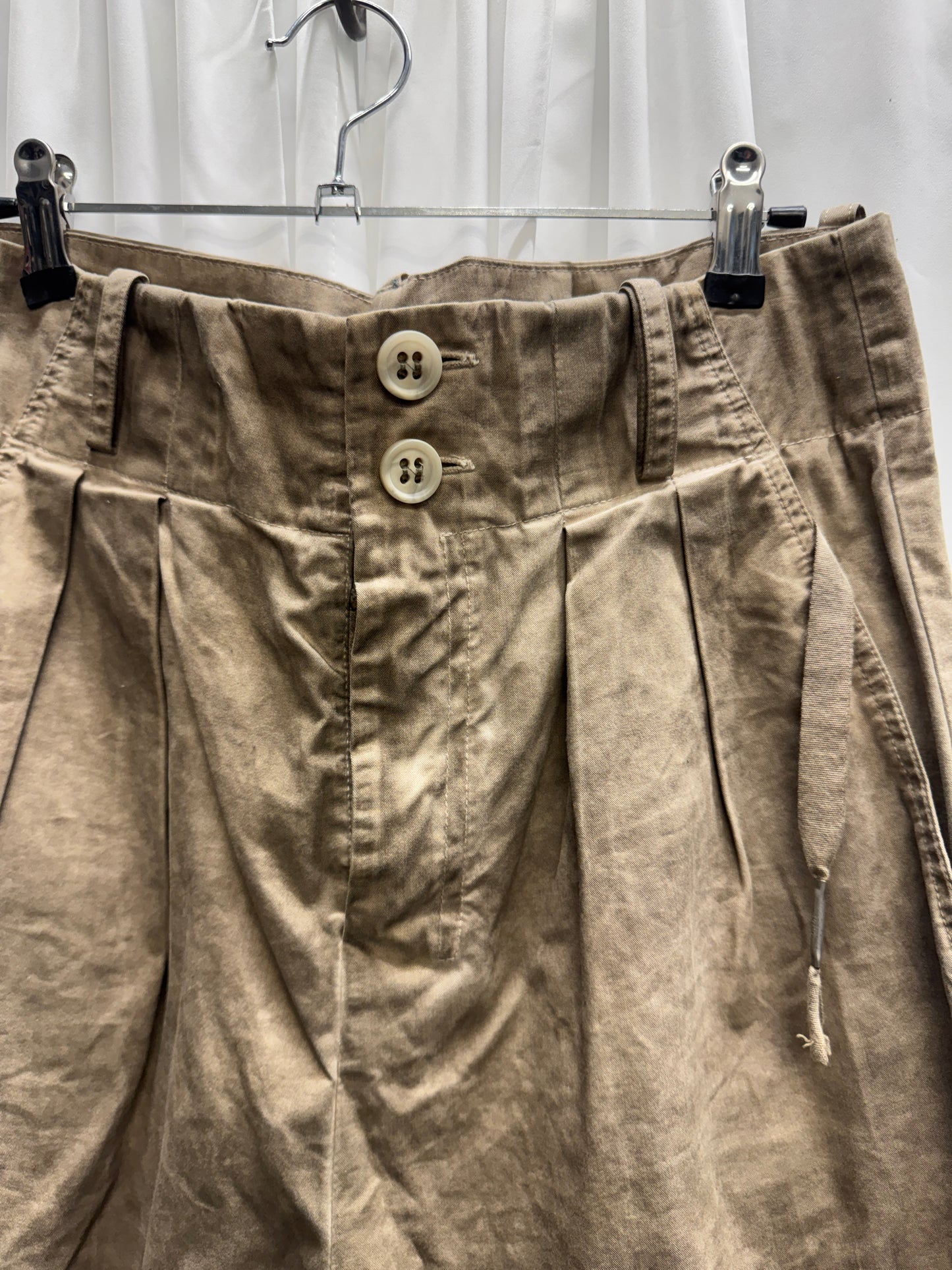 Damir Doma c.2010 Object Dye Knit Insert Pleated Jodhpur Trouser