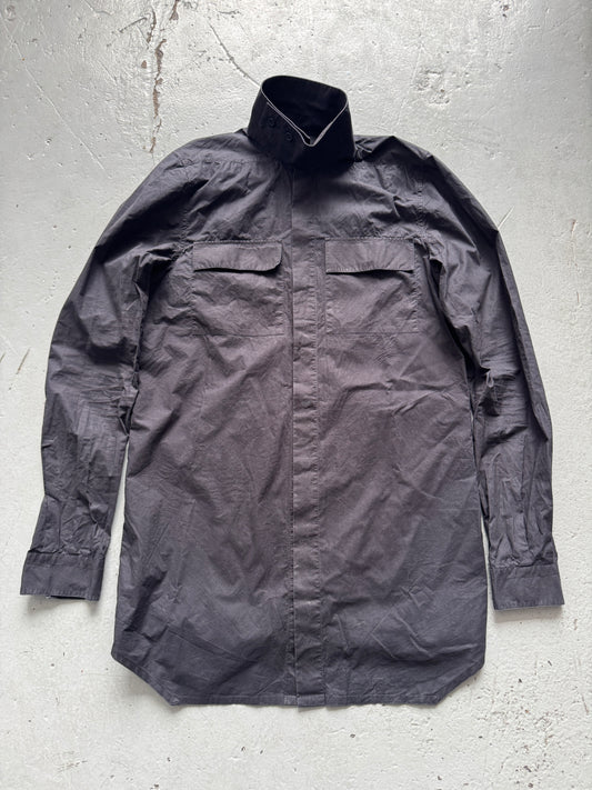 rick owens ss17 walrus high collar military shirt