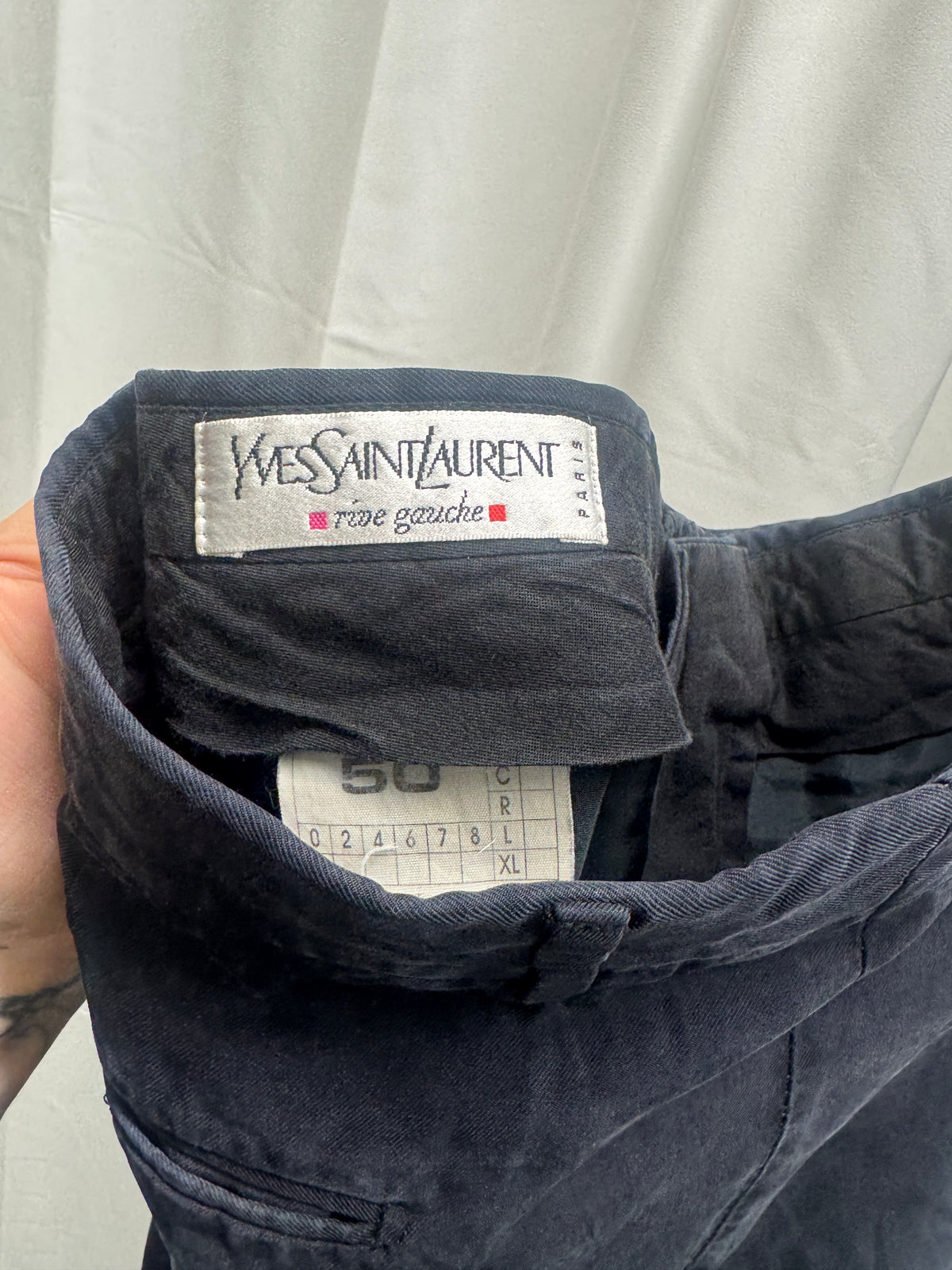 YSL Rive Gauche - Hedi Slimane Wide Leg Light Trouser