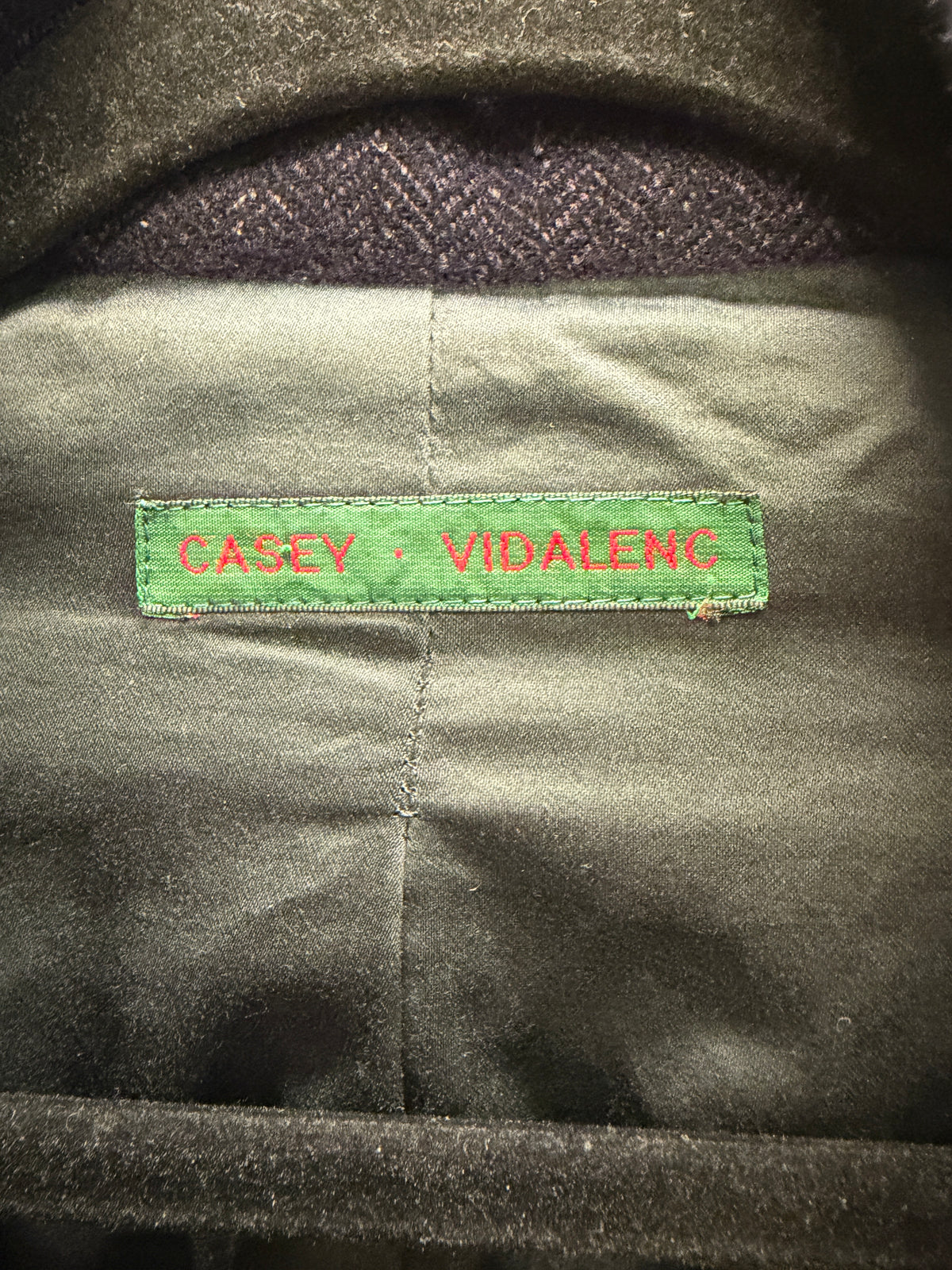 Casey Vidalenc / Casey Casey, c.2003–07 Wool Stand Collar Coat