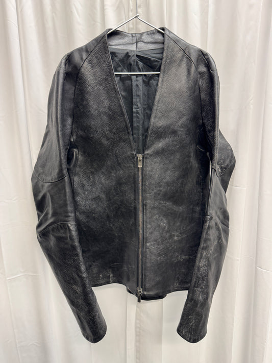 DEVOA AW08 Anatomical Textured Leather Jacket