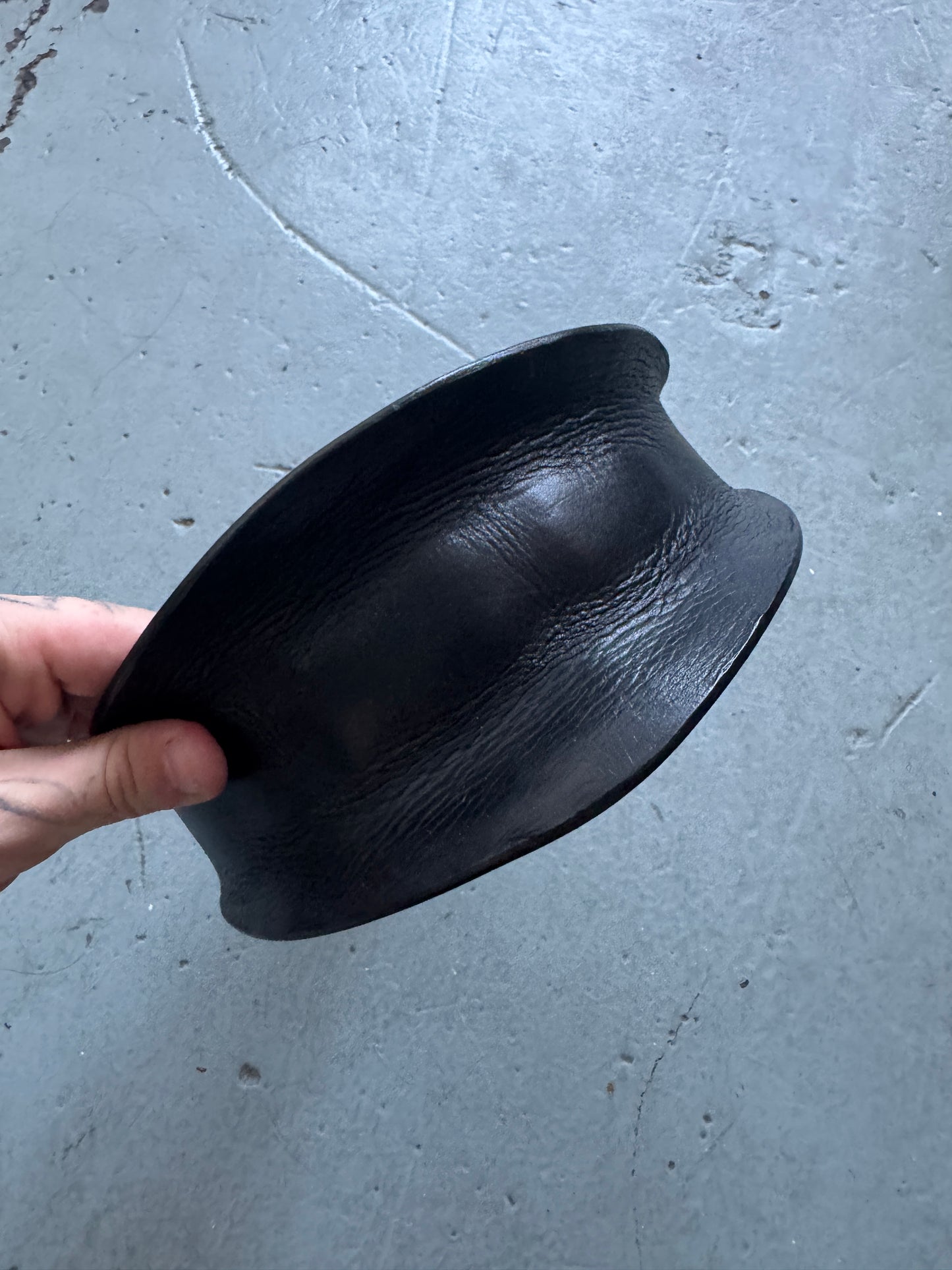 rick owens ss14 moulded leather visor cap