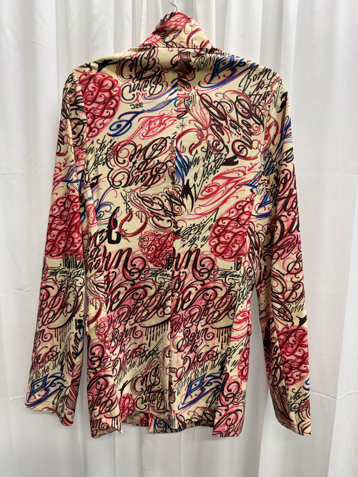 Comme Des Garcons Homme Plus AW15 Runway Born To Die Tattoo Stretch Blazer