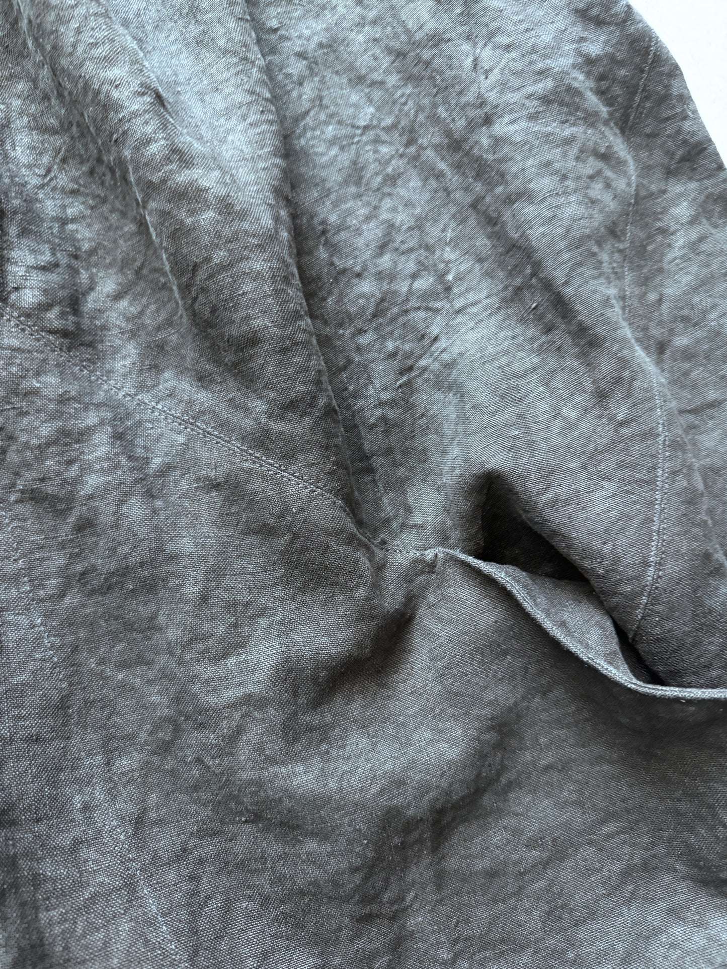 isabel benenato heavy linen hooded vest