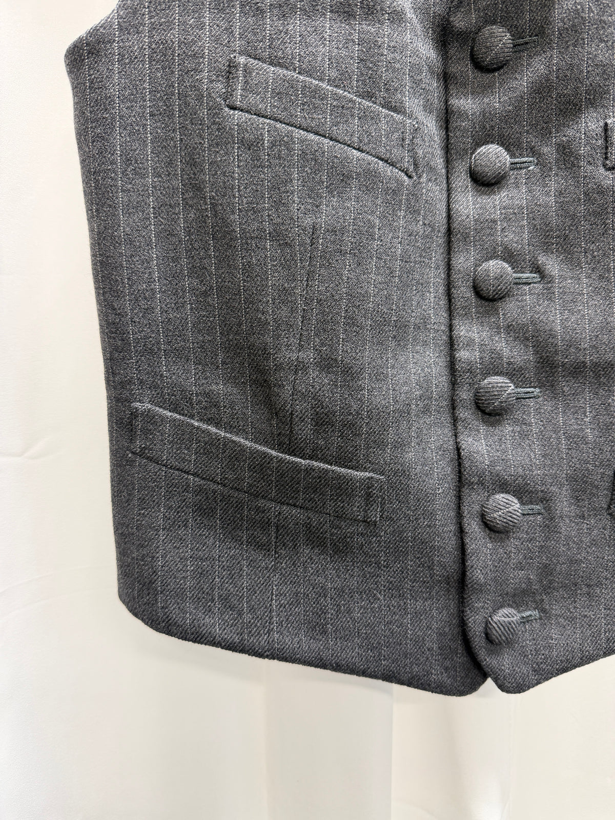 Comme des Garçons Homme Plus AW07 My Way Pinstripe Wool Tailored Vest