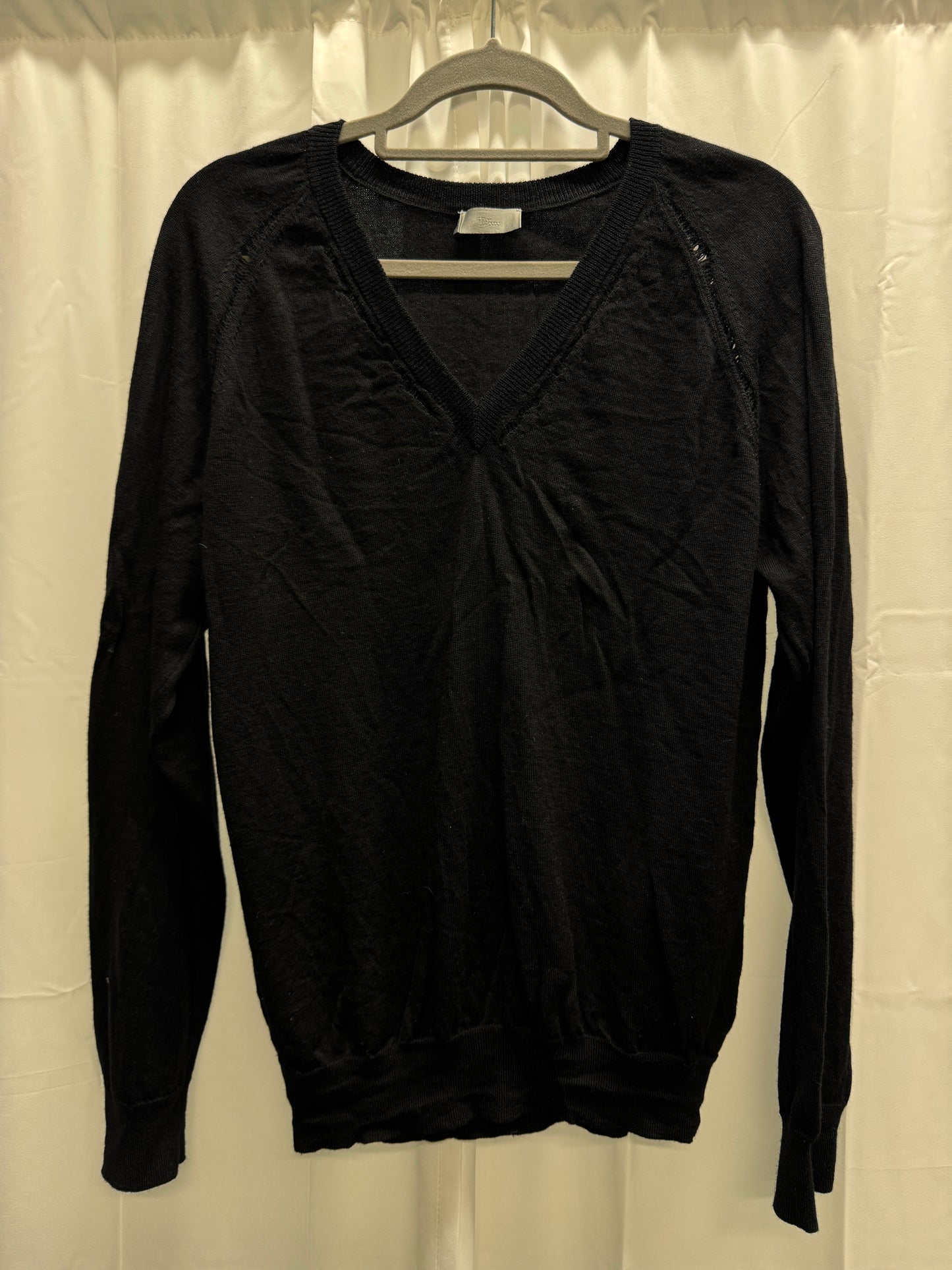 dior homme 2010 kris van assche distressed knit sweater