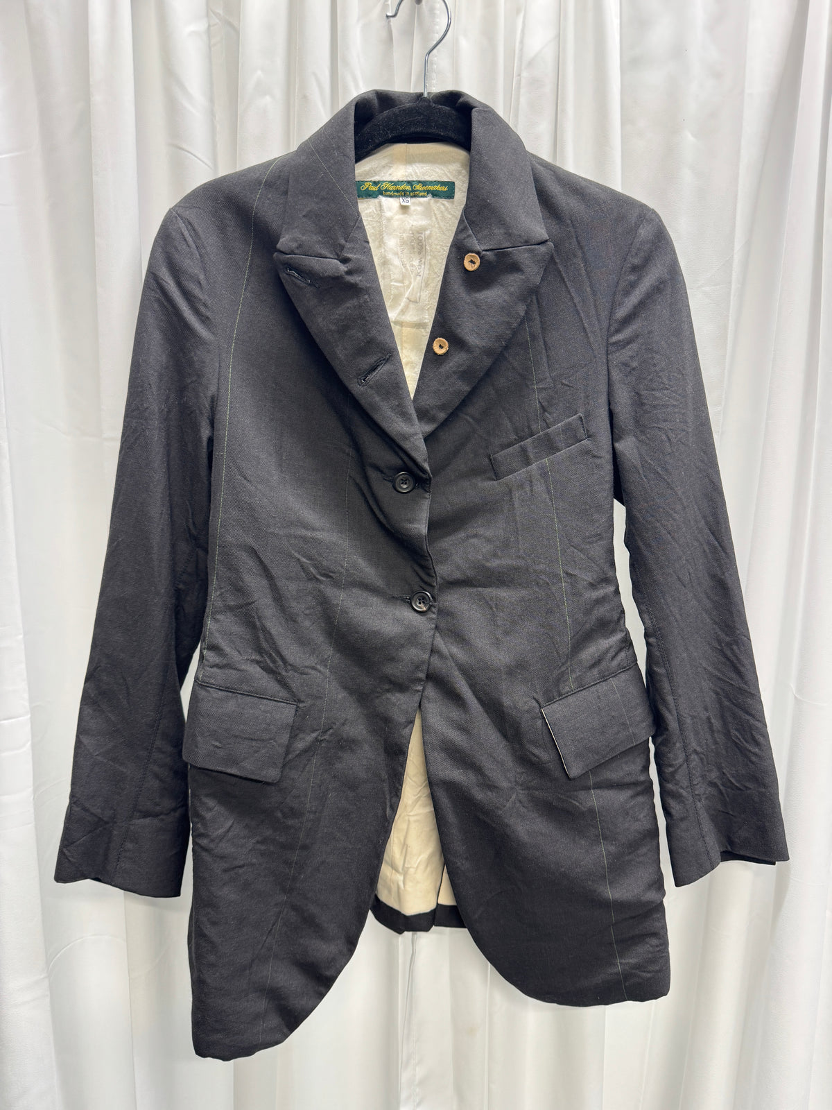 Paul Harnden Striped Wool Tailored Blazer