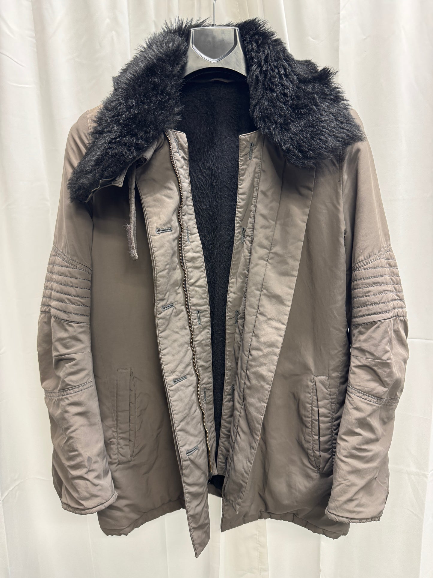 Helmut Lang AW1999 Nylon Removable Fur Astro Jacket