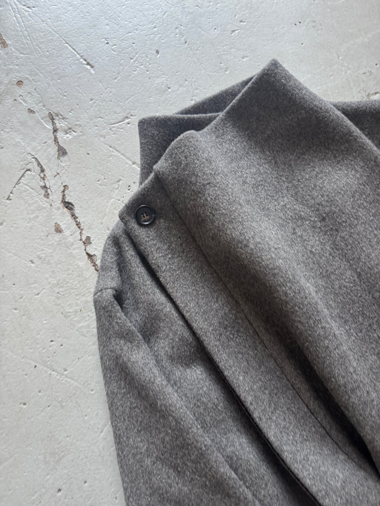 hussein chalayan cross front wool coat