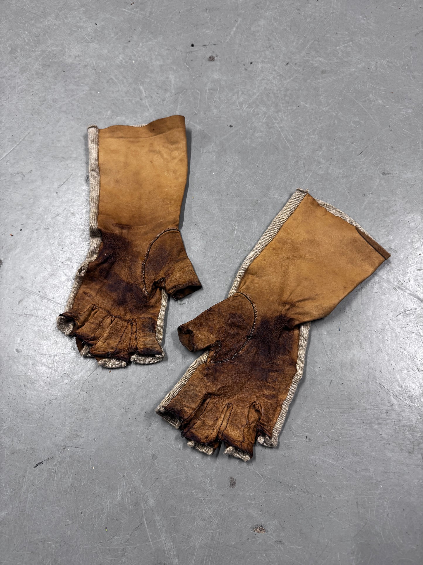 Undercover Knit + Leather Gloves