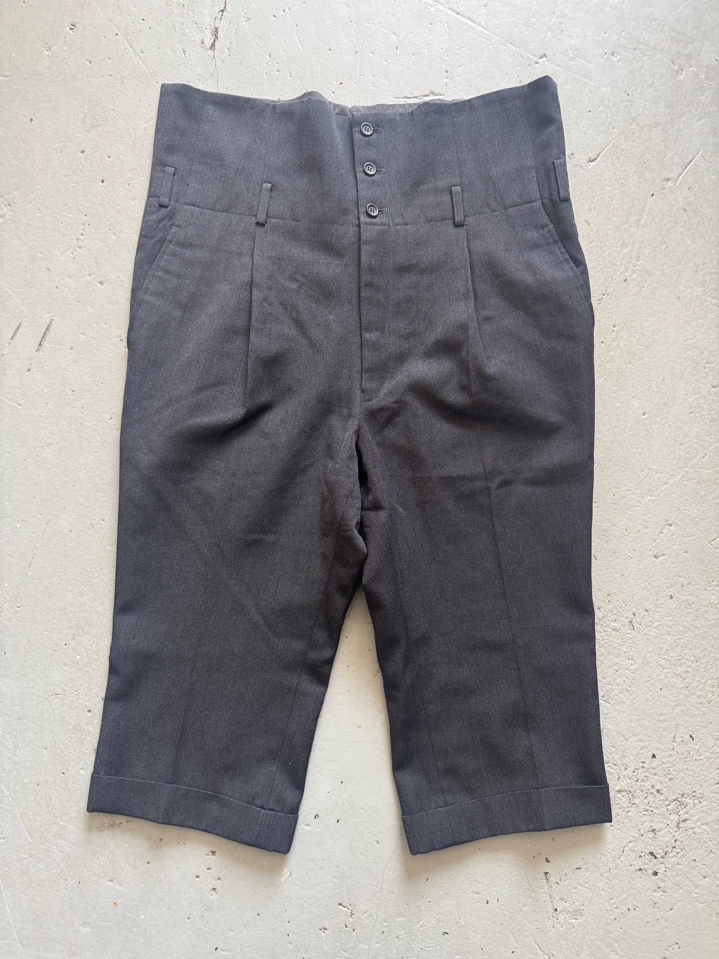 masaki matsushima homme extended waistband capri trouser