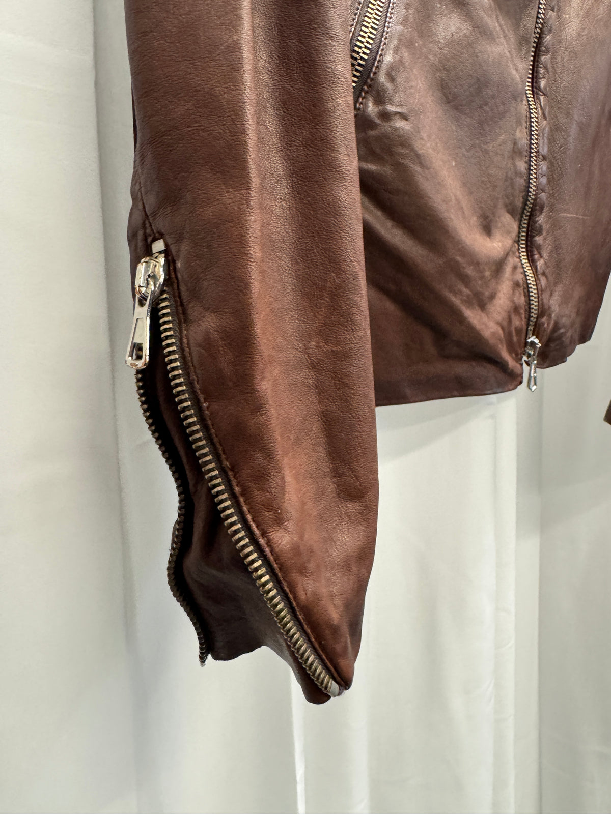 Maison Martin Margiela 04AW 5-Zip Leather Jacket