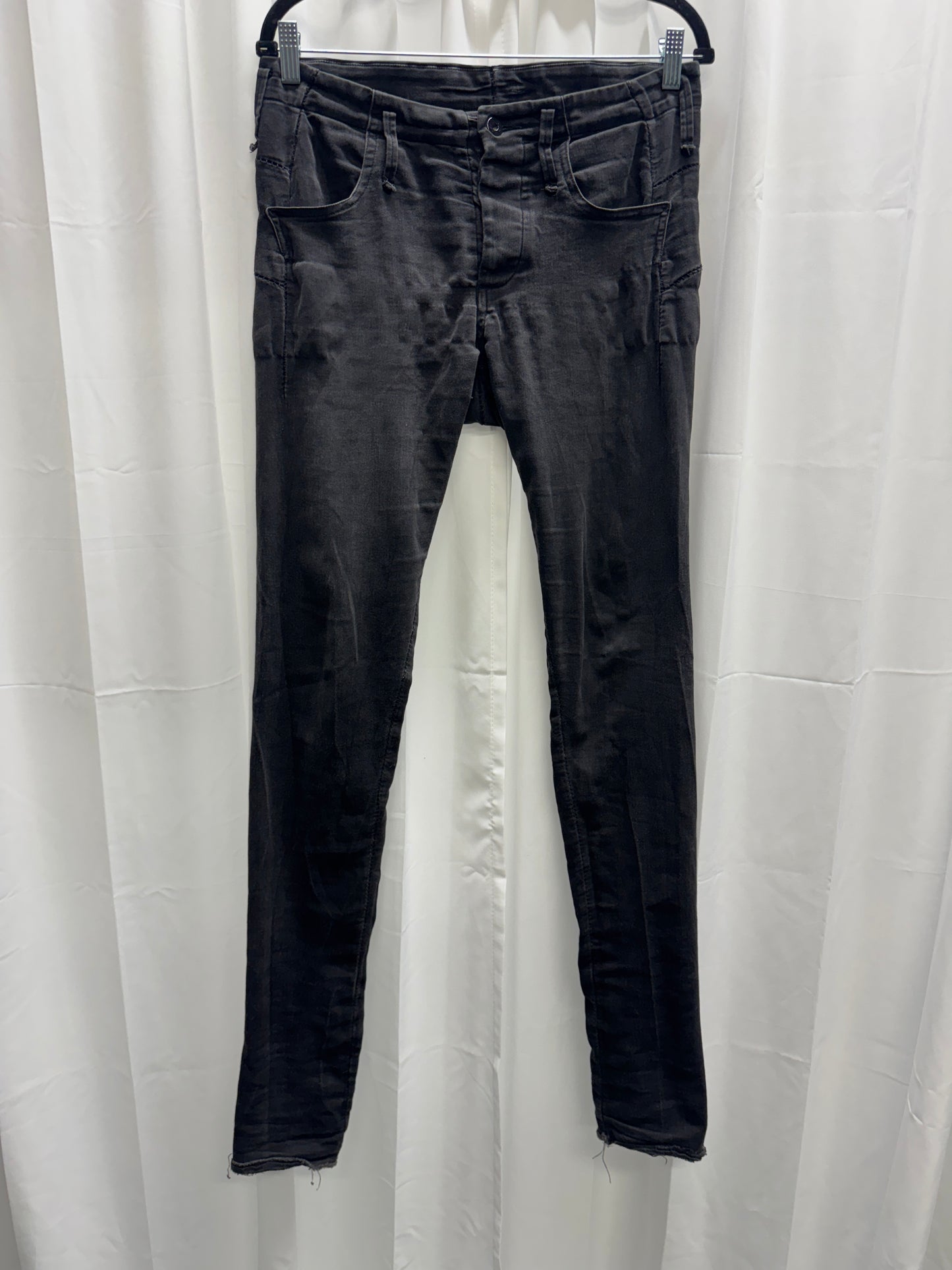 Zam Barrett Stretch Denim Overlocked Extended Leg Jeans