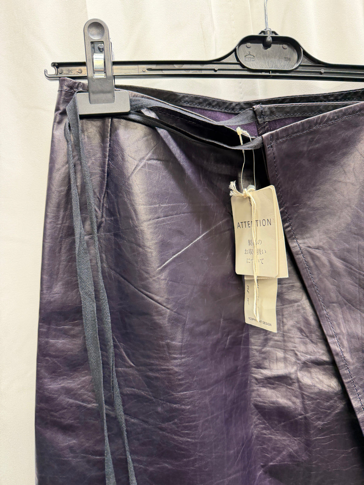 Ann Demeulemeester SS1999 Leather Wrap Skirt