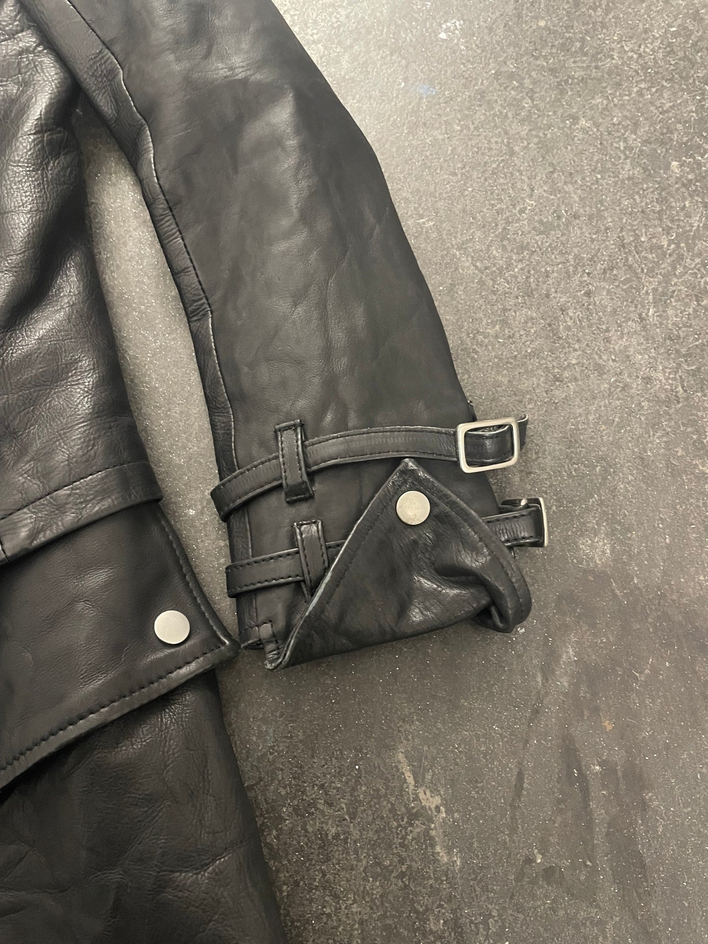 Yasuyuki Ishii High Neck Leather Jacket