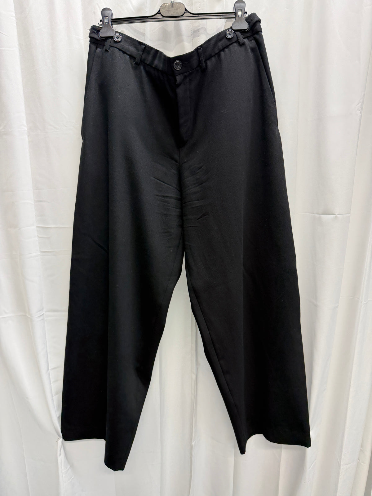 Dirk Schönberger 1990s Wide Cut Wool Trousers